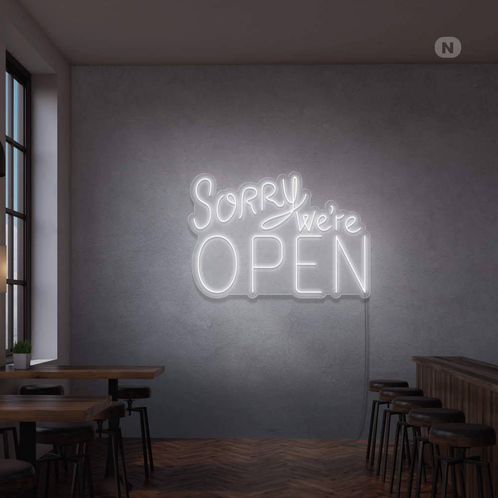 Neon Schild Open