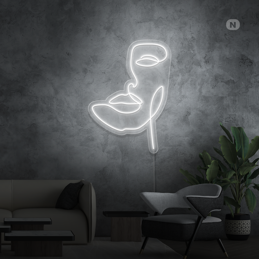 Neon Schild Maske