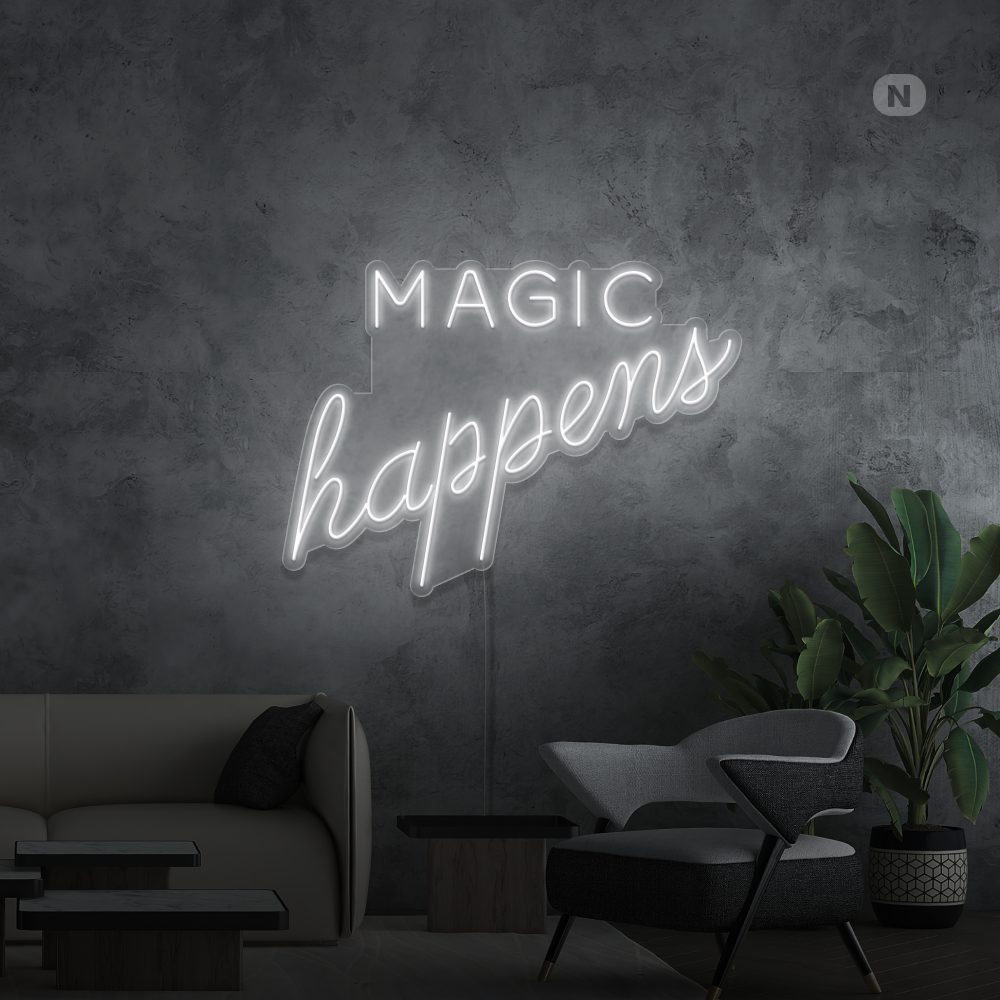 Neon Schild Magic Happens