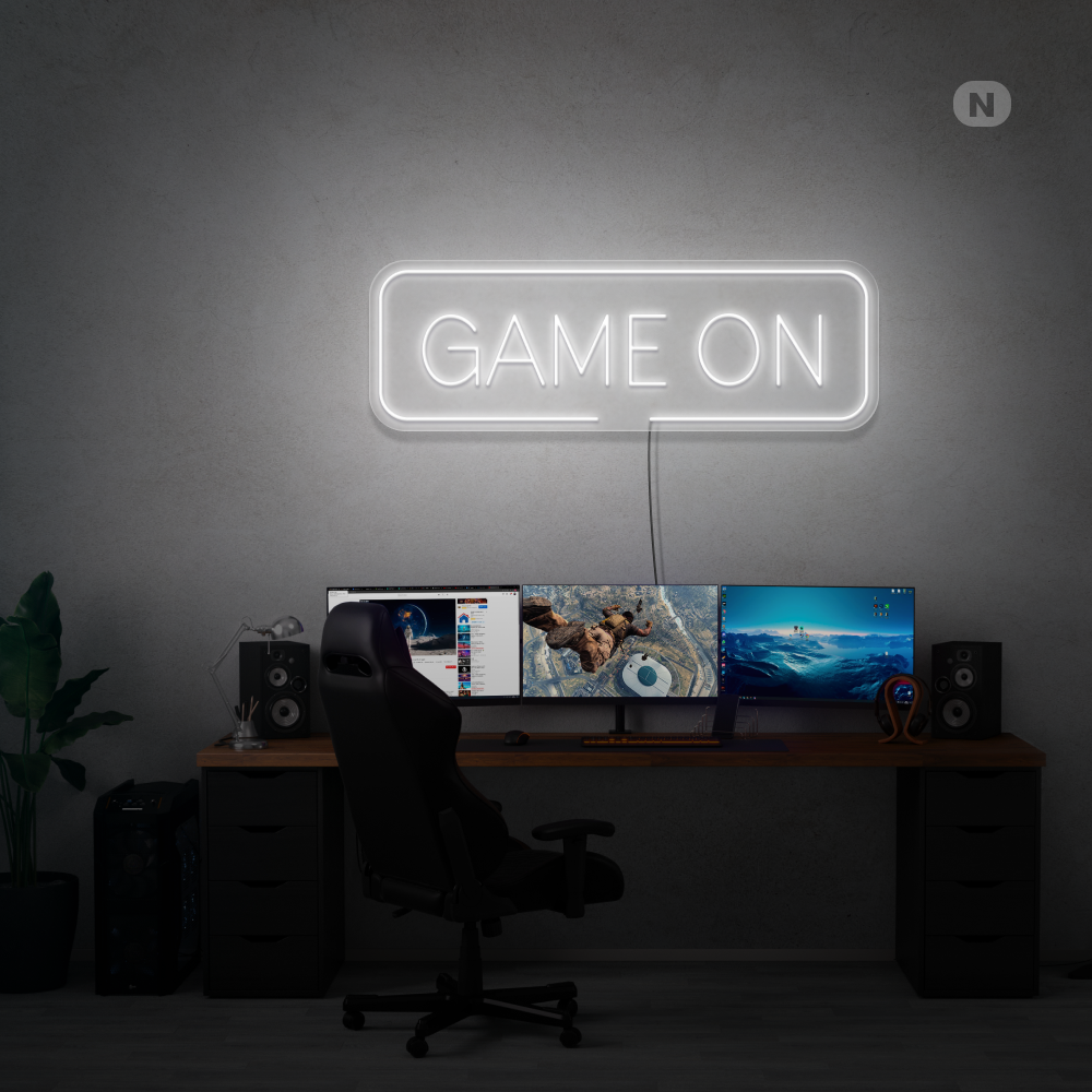 Neon Schild Game On