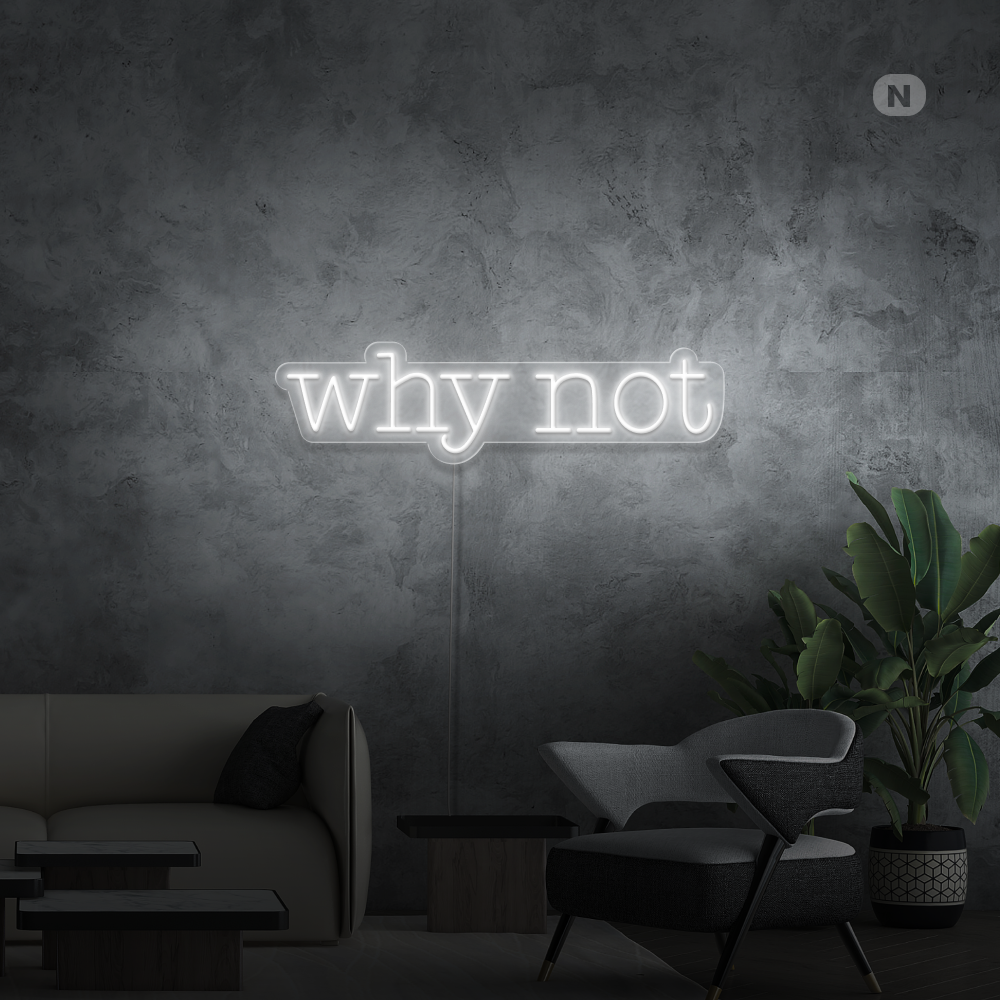 Neon Schild Why Not