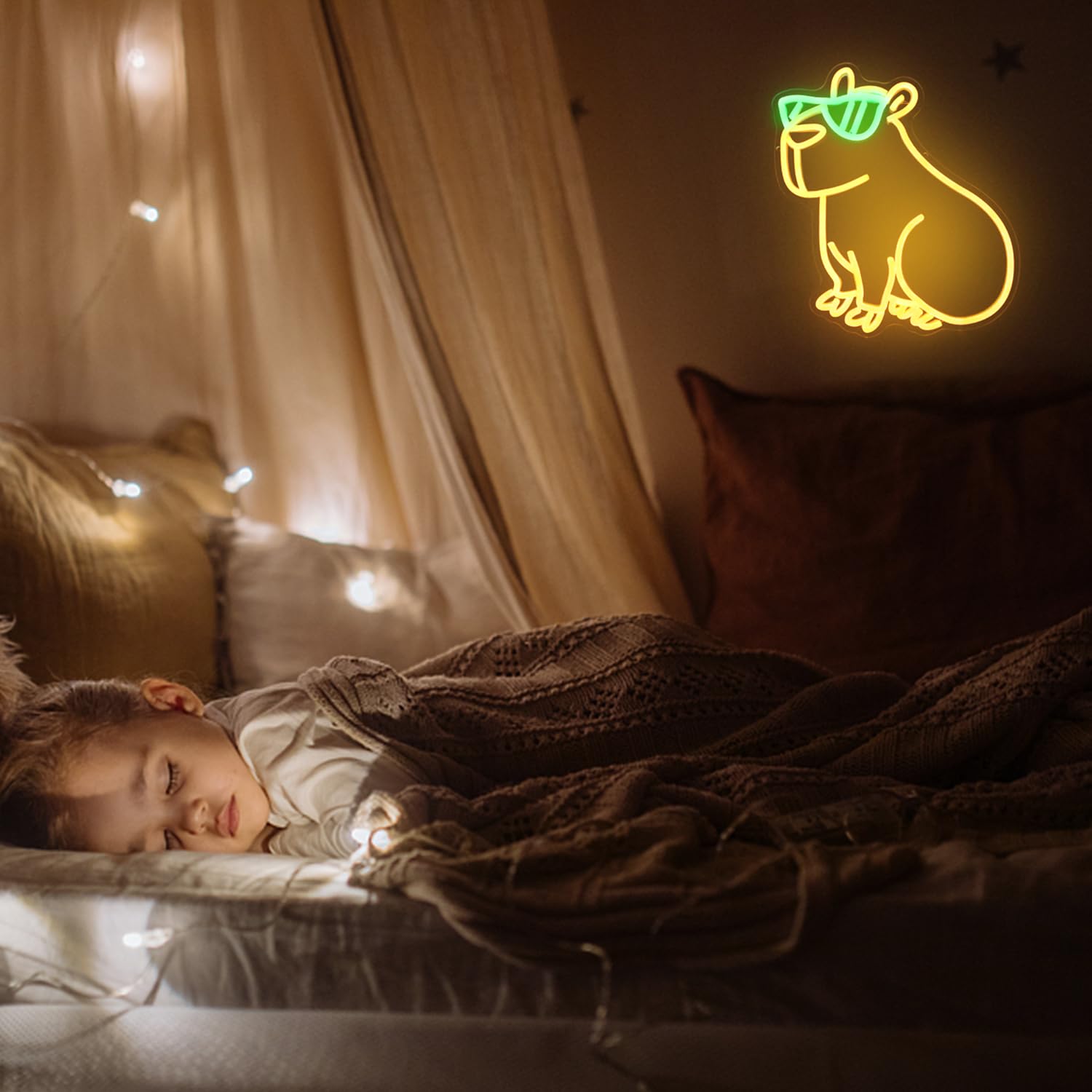 Cooles Wasserschwein Neonlicht – Trendige LED-Deko fürs Zuhause & Büro