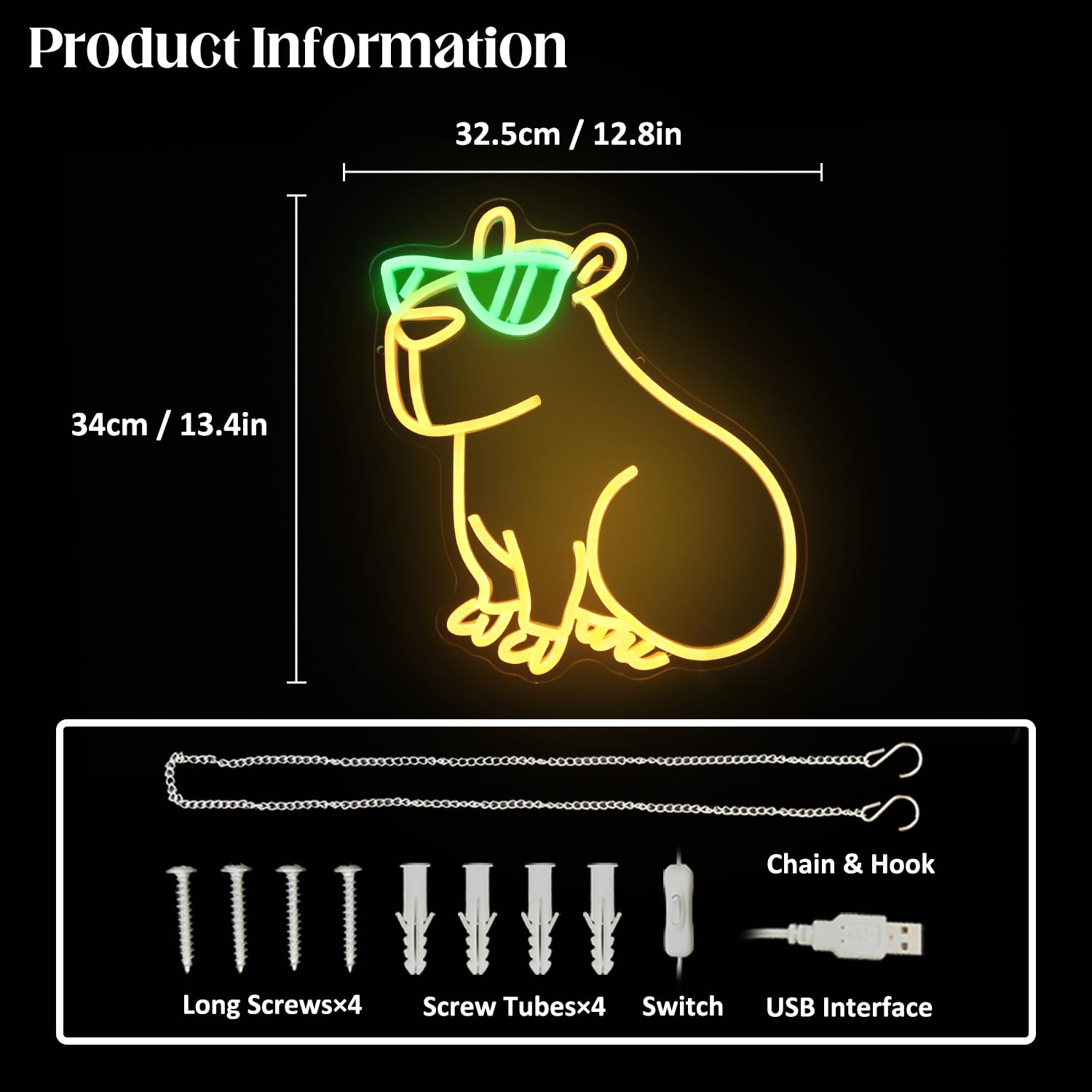 Cooles Wasserschwein Neonlicht – Trendige LED-Deko fürs Zuhause & Büro