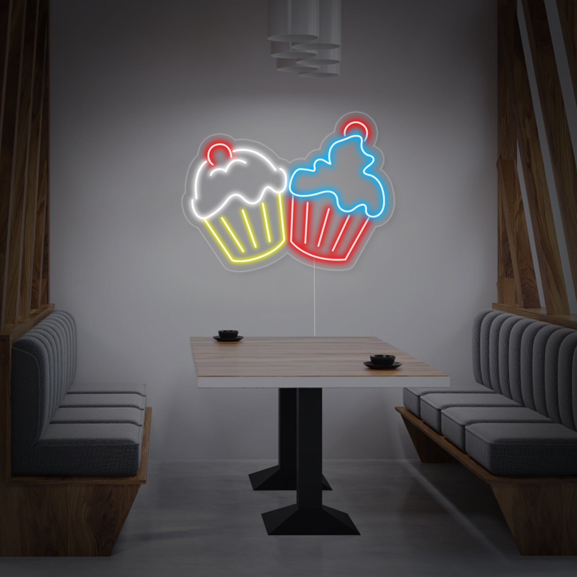 "Muffins" Neonschrift