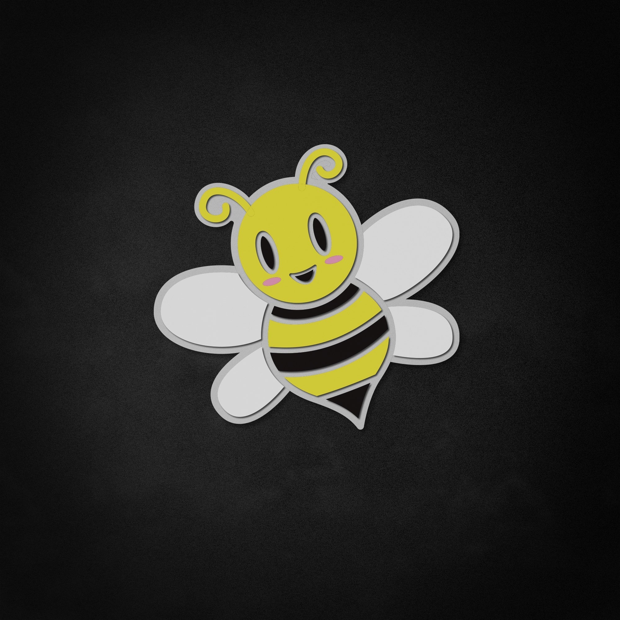 "Niedliche Hummel" Neon Like