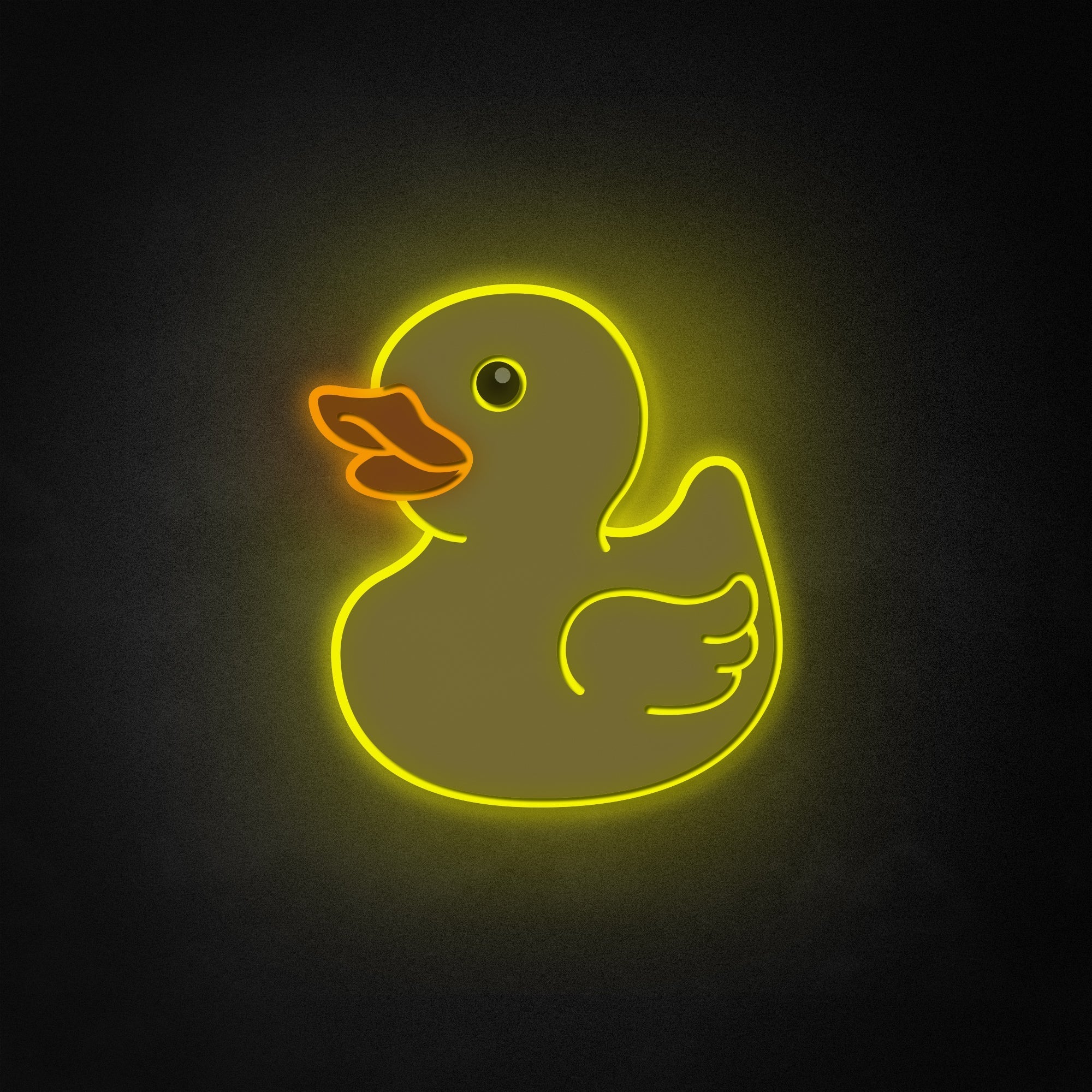 "Niedliche Gummi-Ente" Neon Like