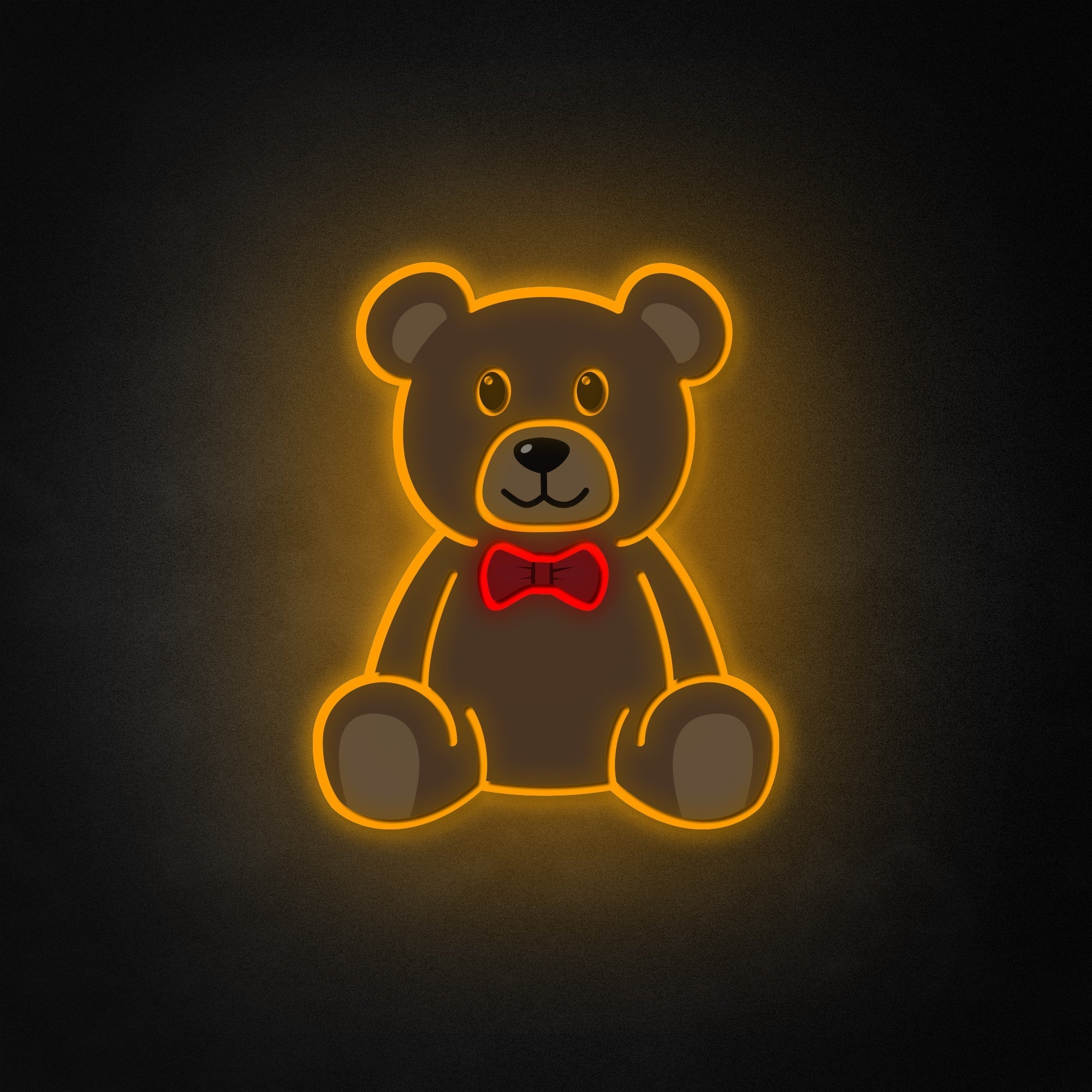 "Niedlicher Teddybär" Neon Like