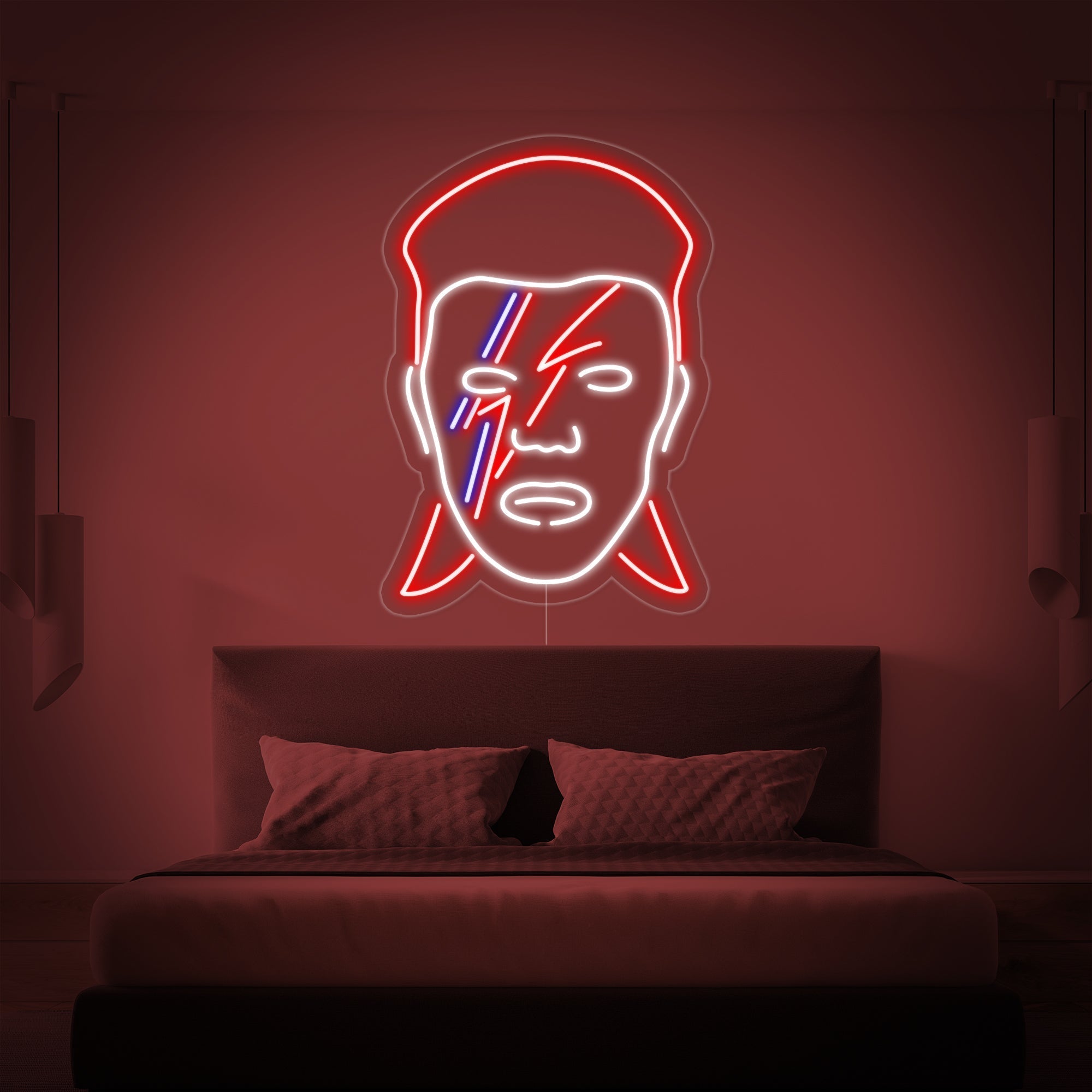 "David Bowie" Neonschrift