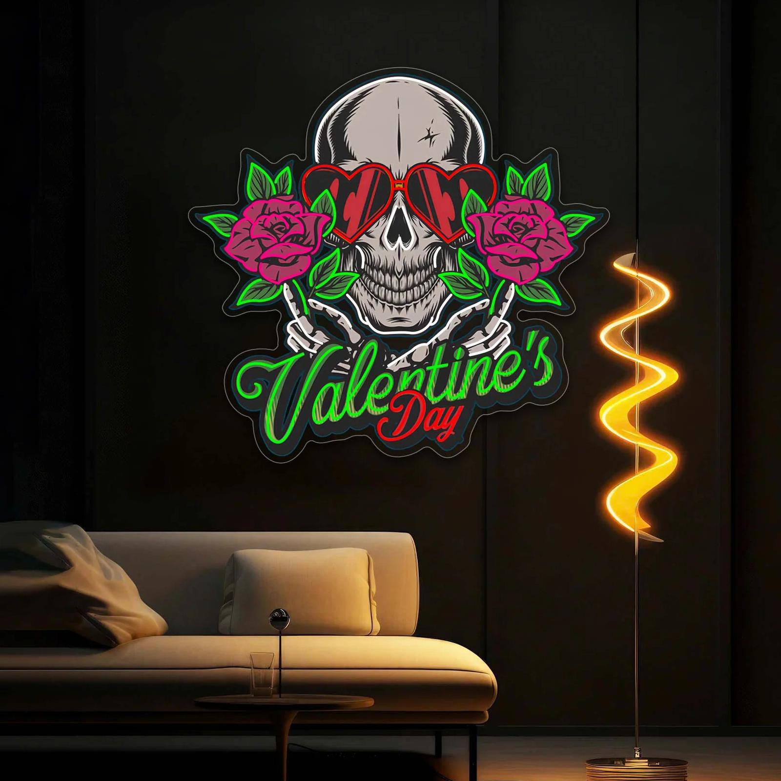 Dead Sexy Love: Totenkopf, Rose und Neon-Vibes – Das perfekte Valentinstagsgeschenk