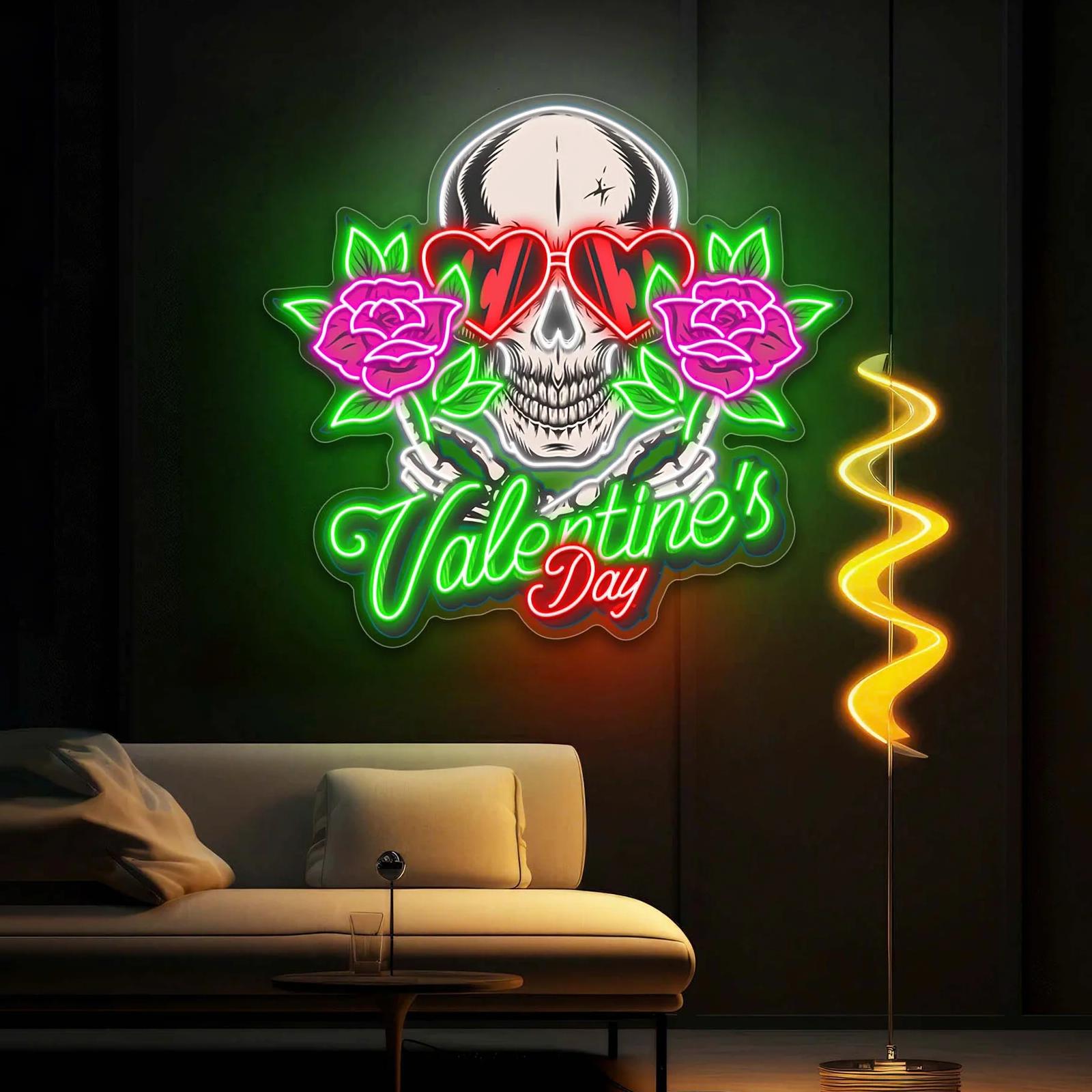 Dead Sexy Love: Totenkopf, Rose und Neon-Vibes – Das perfekte Valentinstagsgeschenk