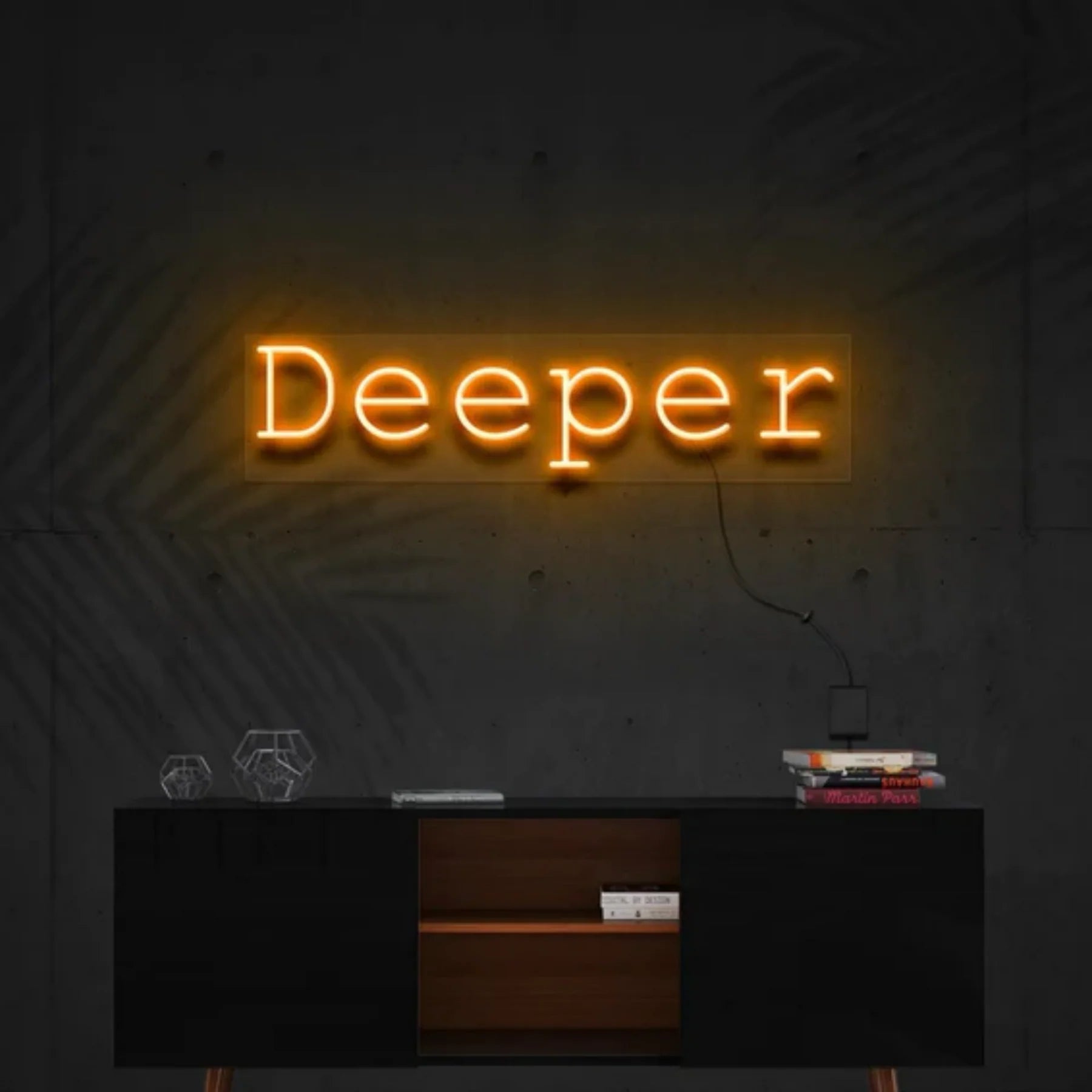 „Deeper“ Neon Personalisierung – Tauche ein in stimmungsvolles Licht