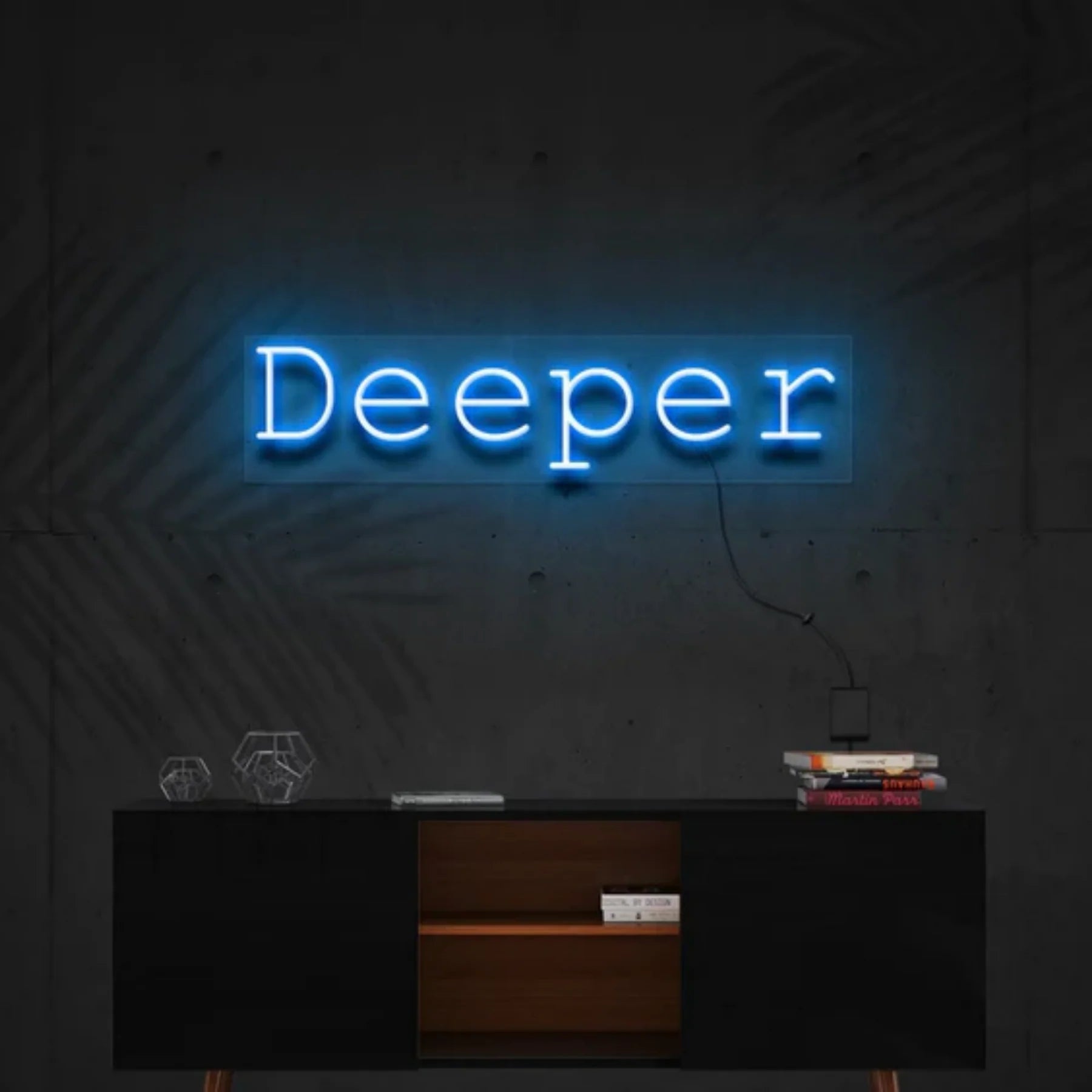 „Deeper“ Neon Personalisierung – Tauche ein in stimmungsvolles Licht