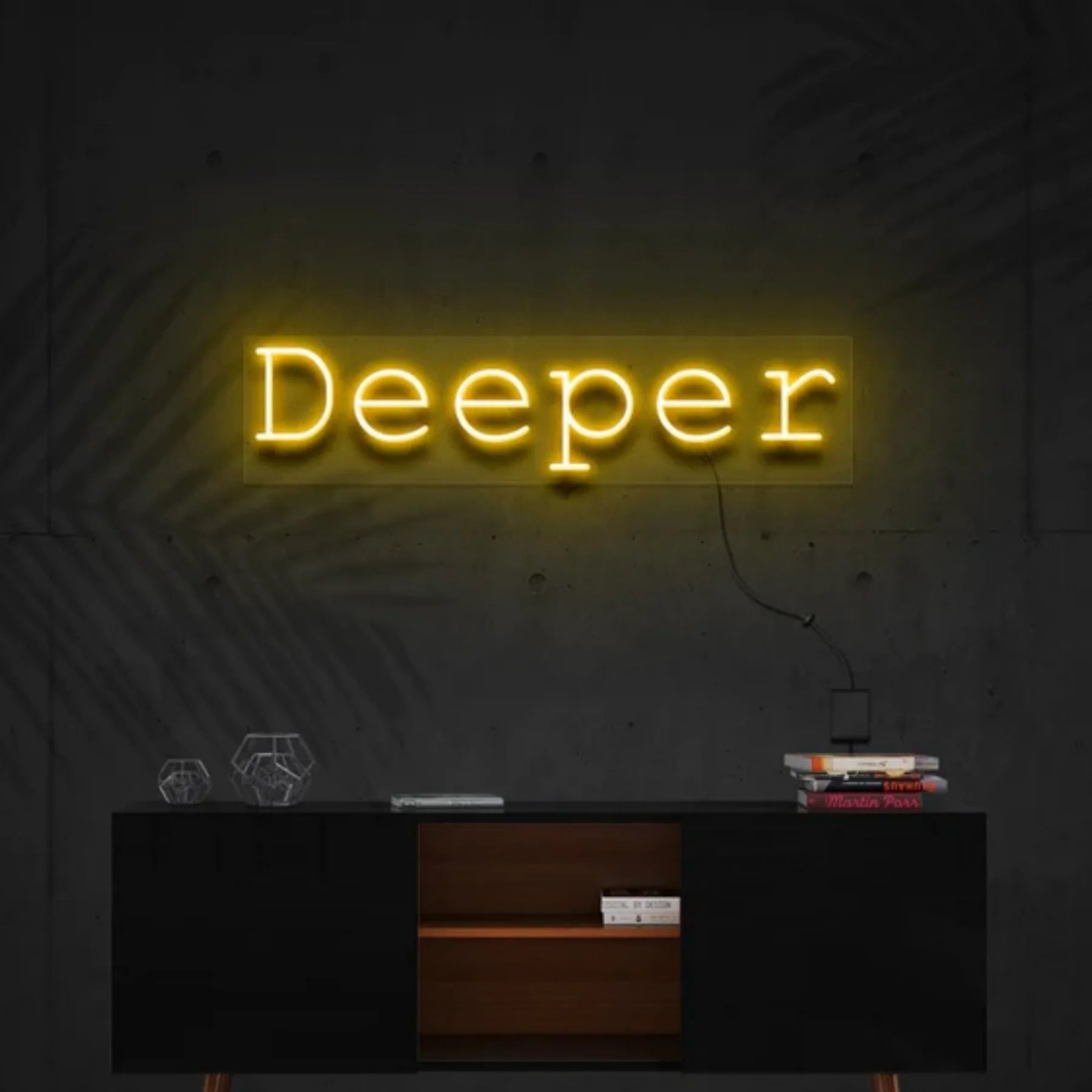 „Deeper“ Neon Personalisierung – Tauche ein in stimmungsvolles Licht