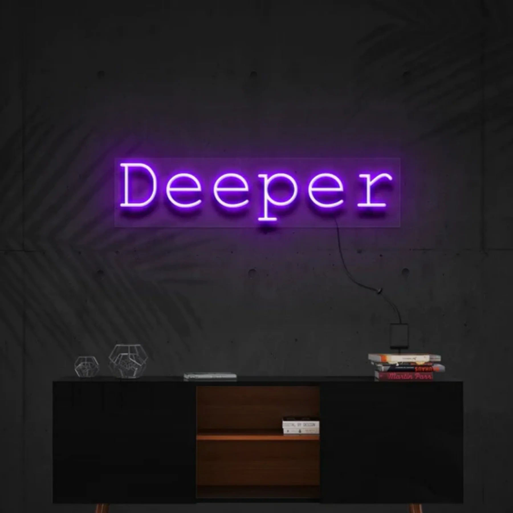 „Deeper“ Neon Personalisierung – Tauche ein in stimmungsvolles Licht