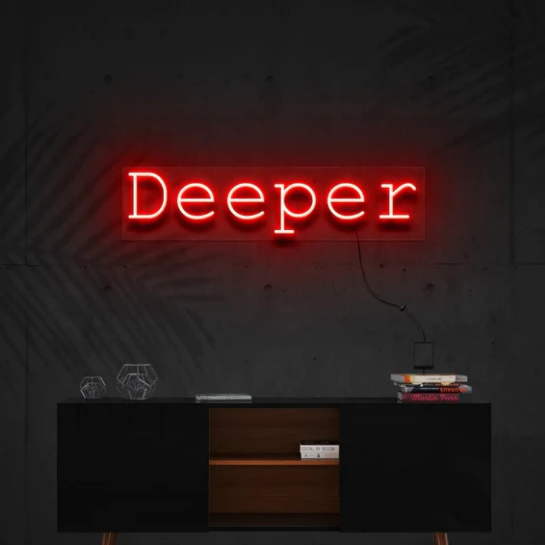 „Deeper“ Neon Personalisierung – Tauche ein in stimmungsvolles Licht