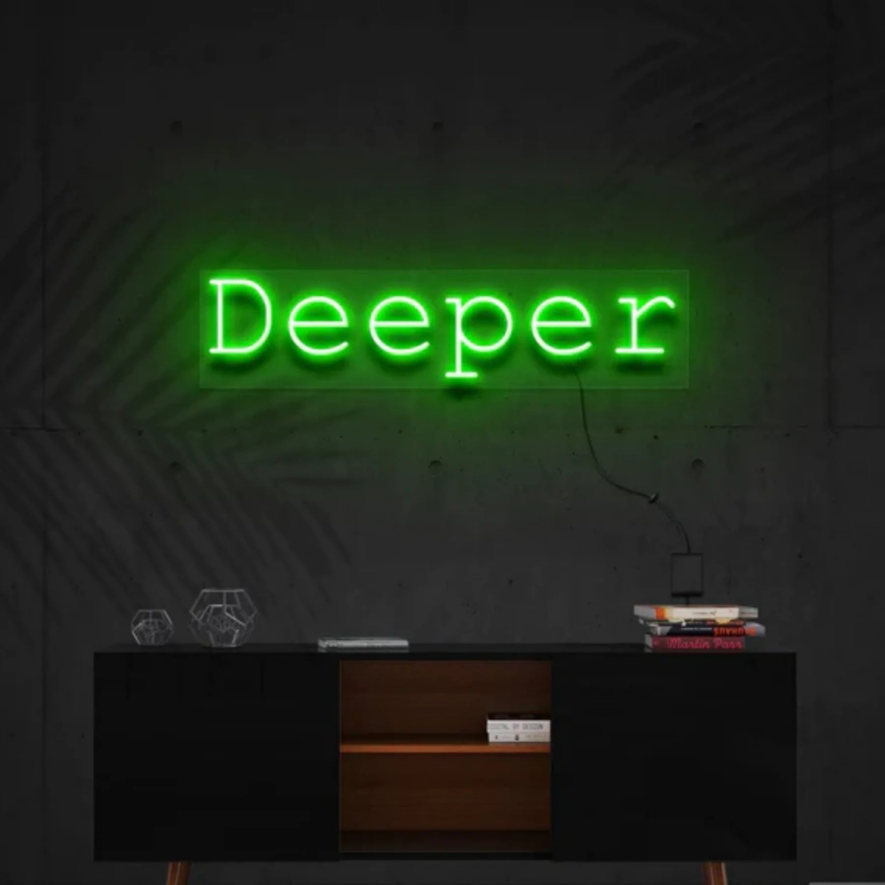 „Deeper“ Neon Personalisierung – Tauche ein in stimmungsvolles Licht
