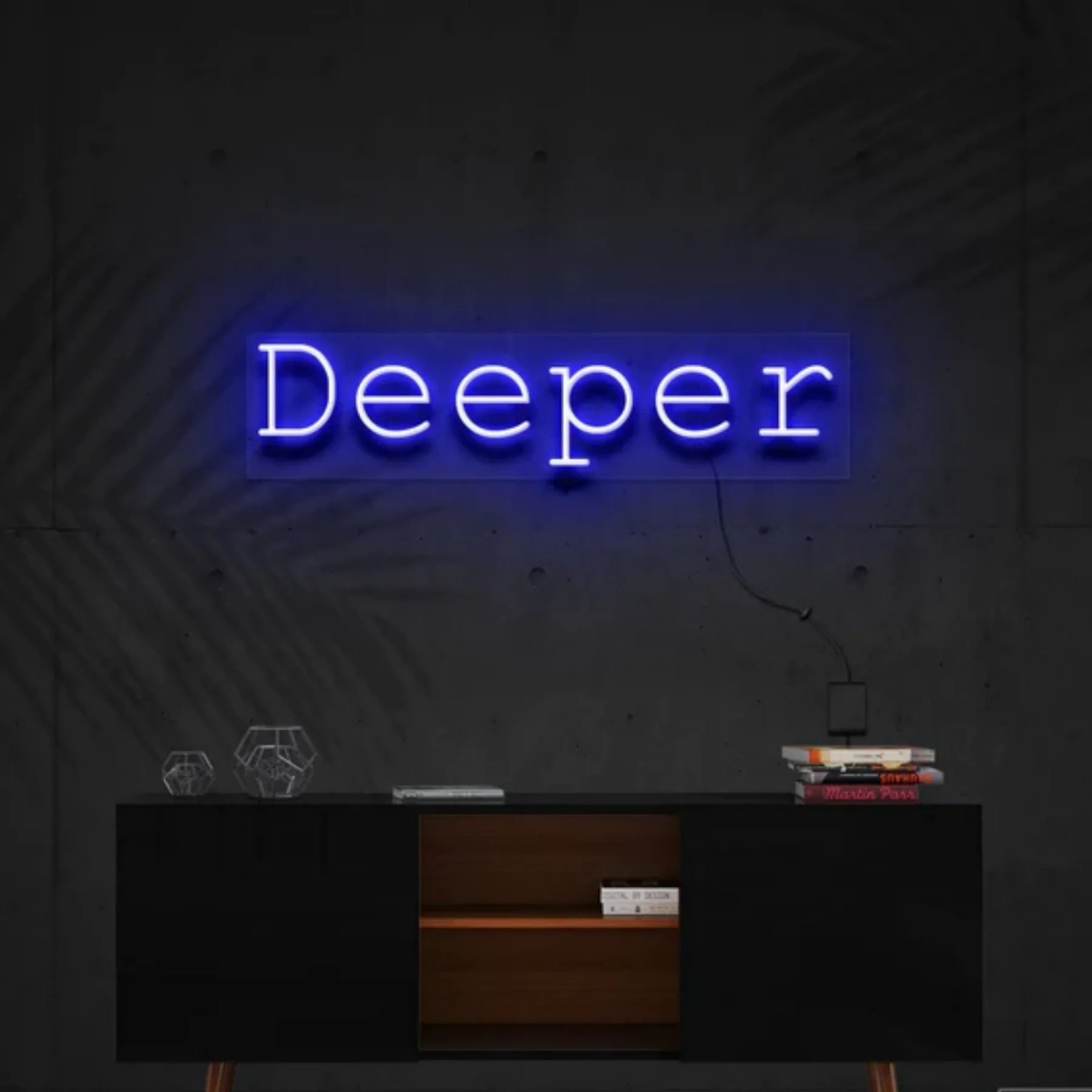 „Deeper“ Neon Personalisierung – Tauche ein in stimmungsvolles Licht
