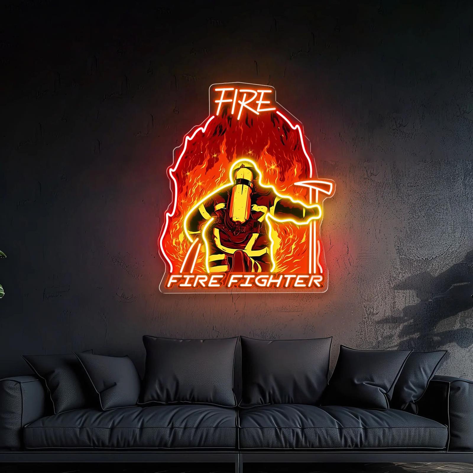 Dienst, Aufopferung, Stärke – Neonlichtkunst für Helden