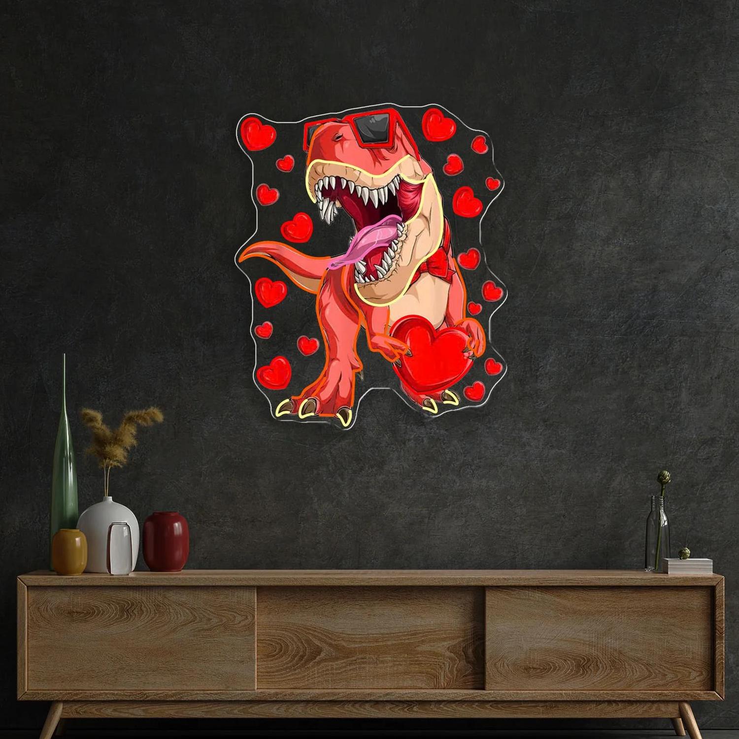 Dino Love Affair – Das beste Neonlicht-Kunstwerk für den Valentinstag