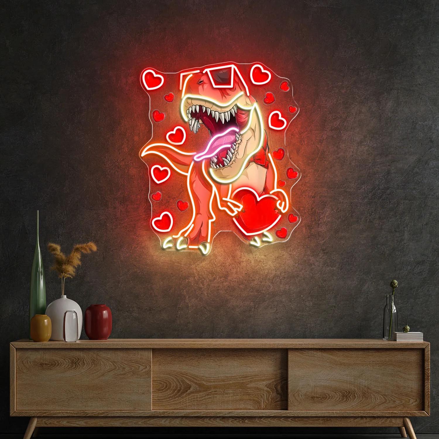 Dino Love Affair – Das beste Neonlicht-Kunstwerk für den Valentinstag