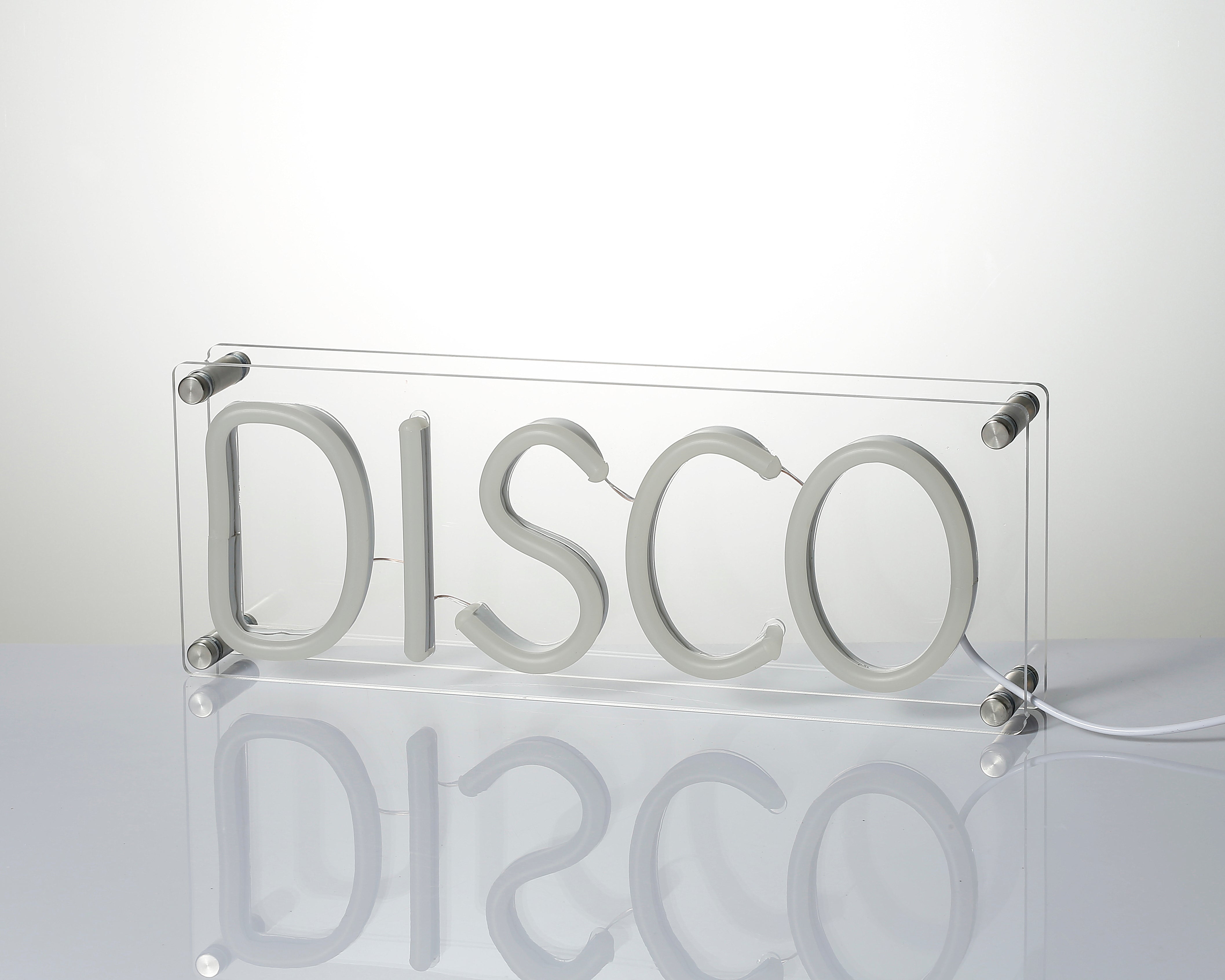 "Disco" Schreibtisch LED Neonschrift