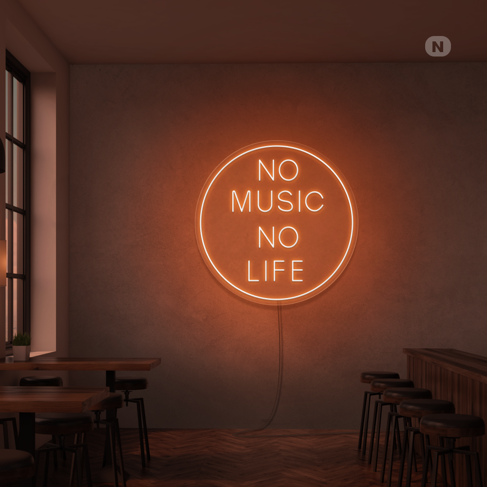 Neon Schild Musik