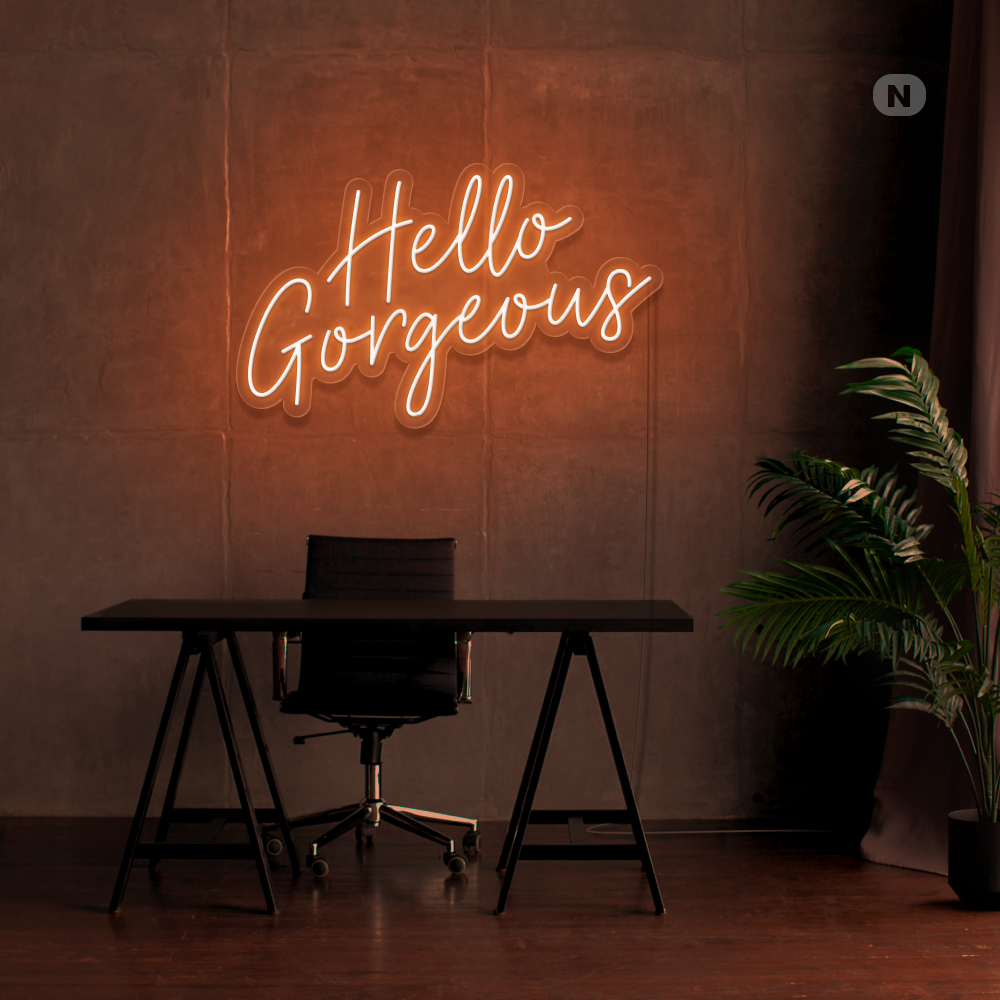 Neon Schild Hello Gorgeous