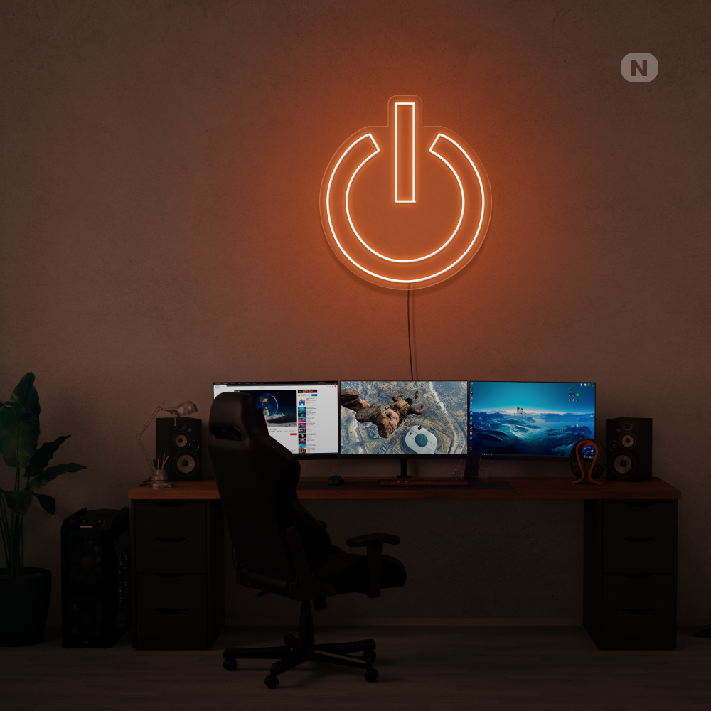 Neon Schild Macht