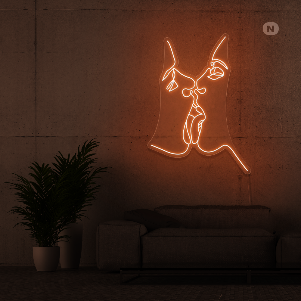 Neon Schild Teile die Liebe