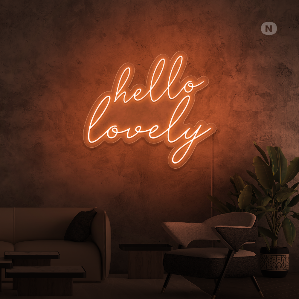 Neon Schild Hello Lovely