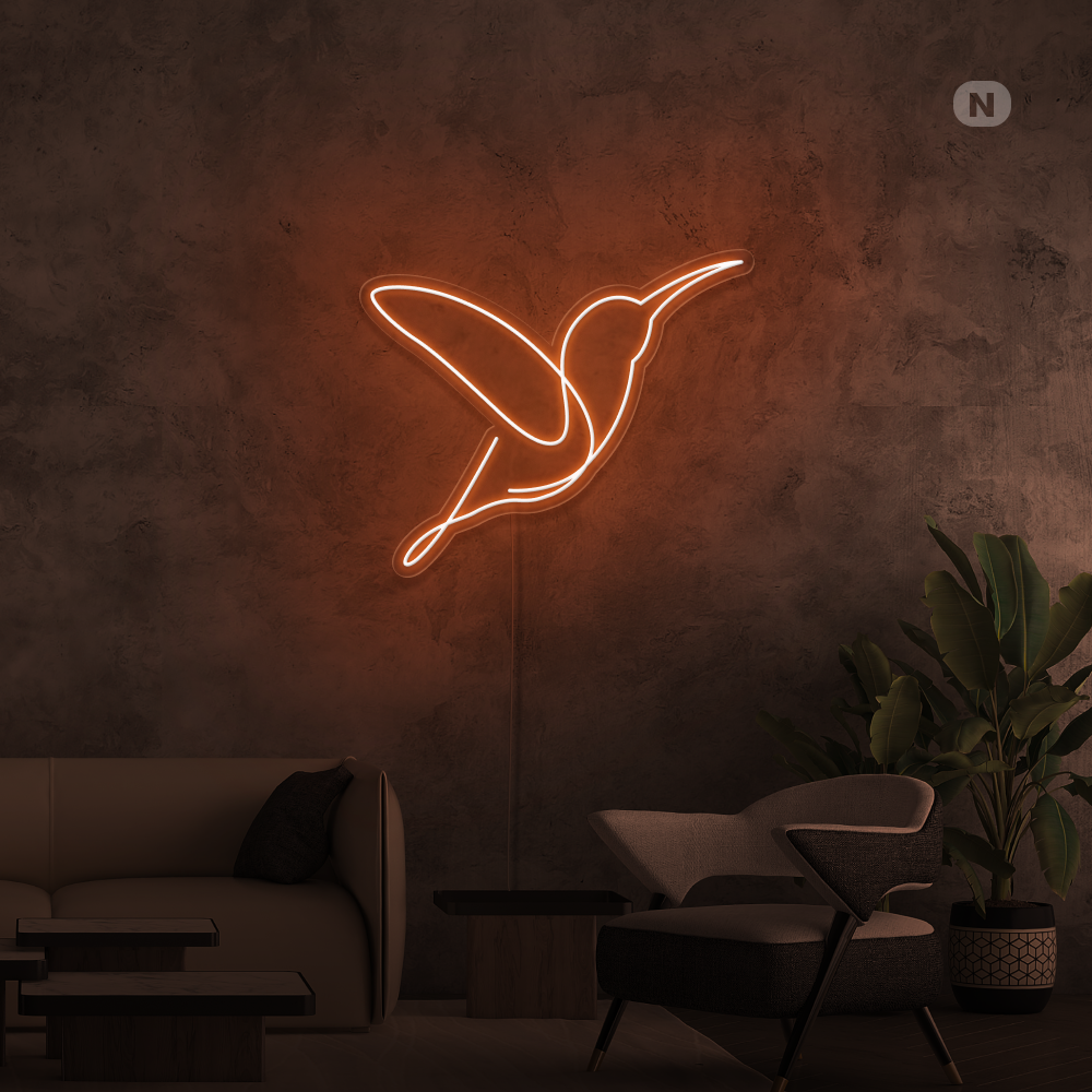 Neon Schild Künstlerischer Vogel
