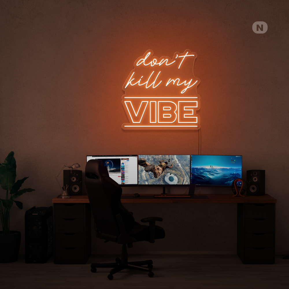 Neon Schild Vibe