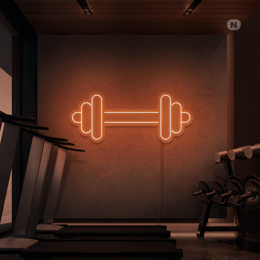Neon Schild Kurzhantel