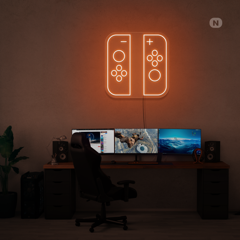 Neon Schild Spielen