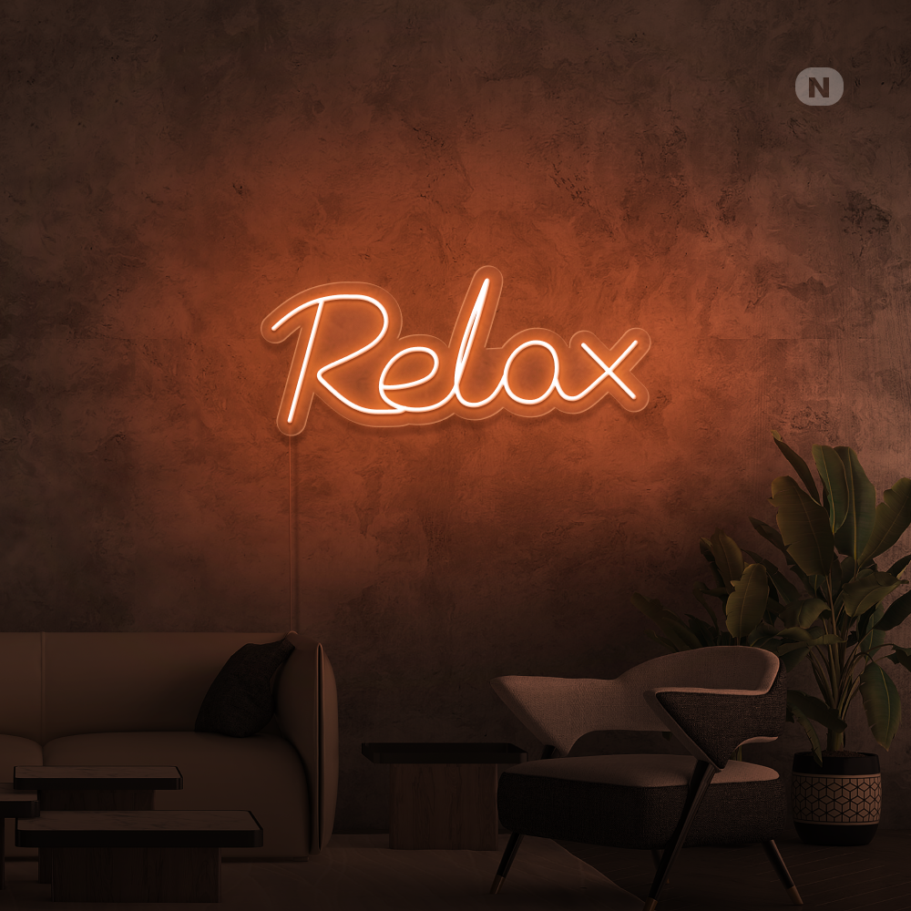 Neon Schild Relax