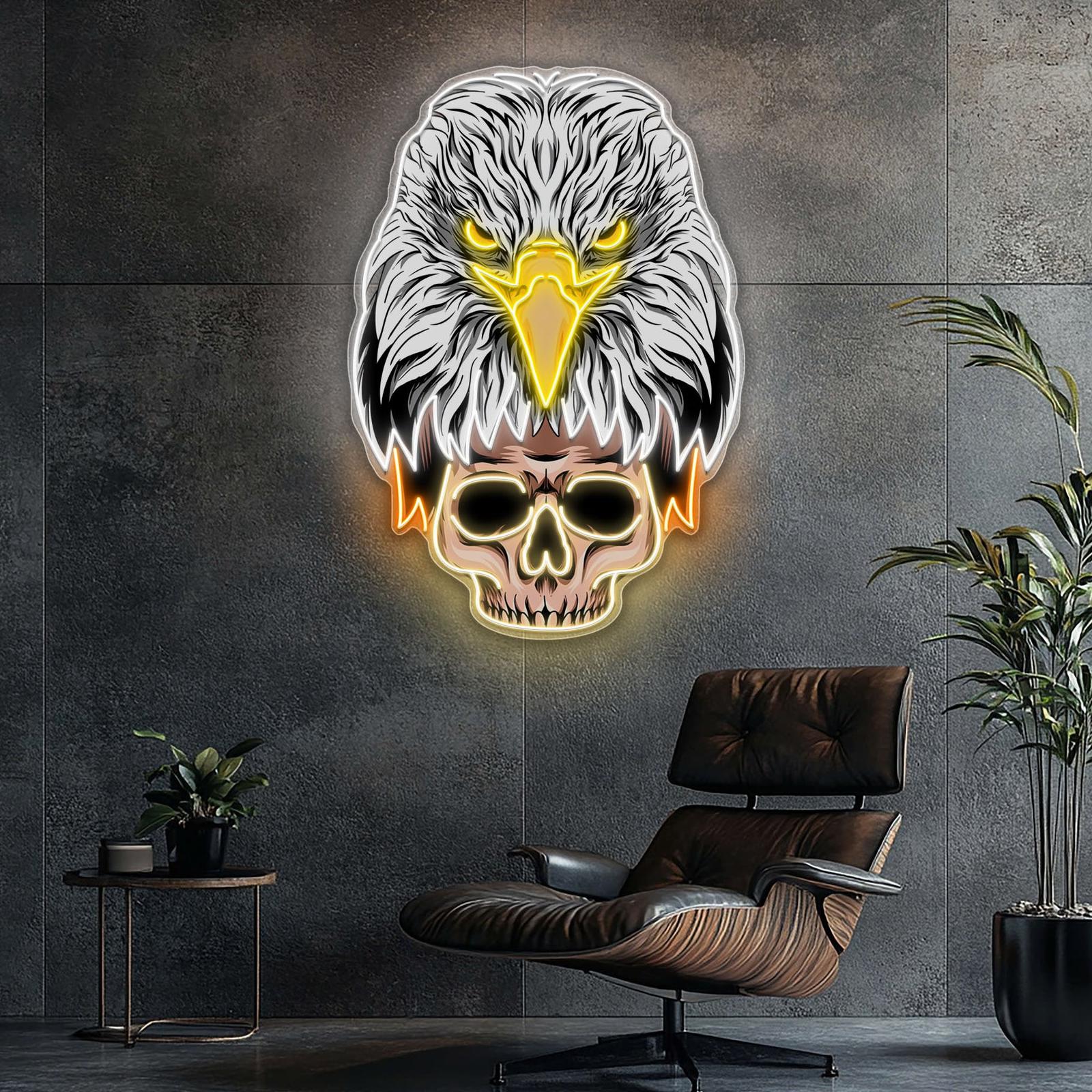 Eagle's Fury, Skeleton's Legacy Neon Kunstwerk