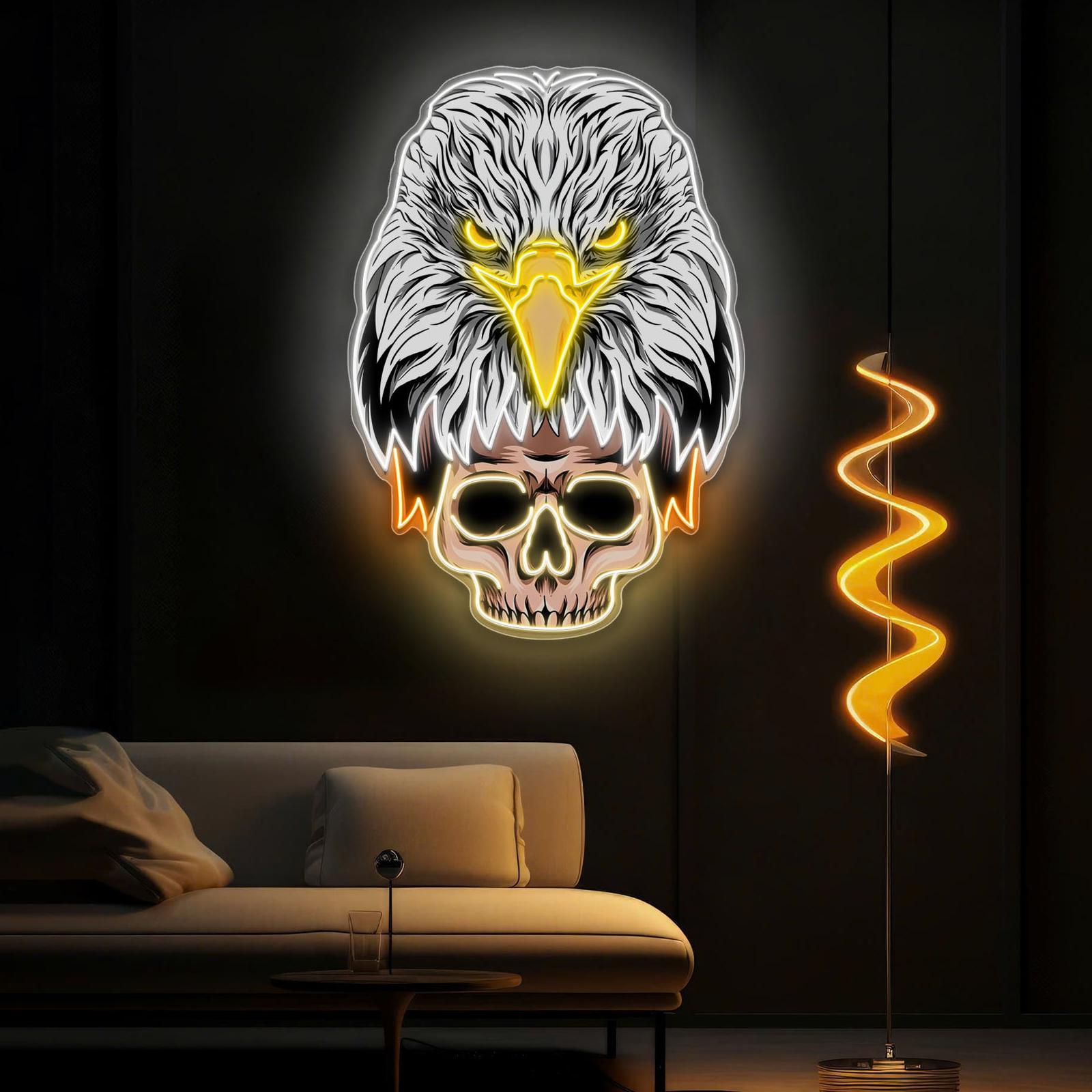 Eagle's Fury, Skeleton's Legacy Neon Kunstwerk