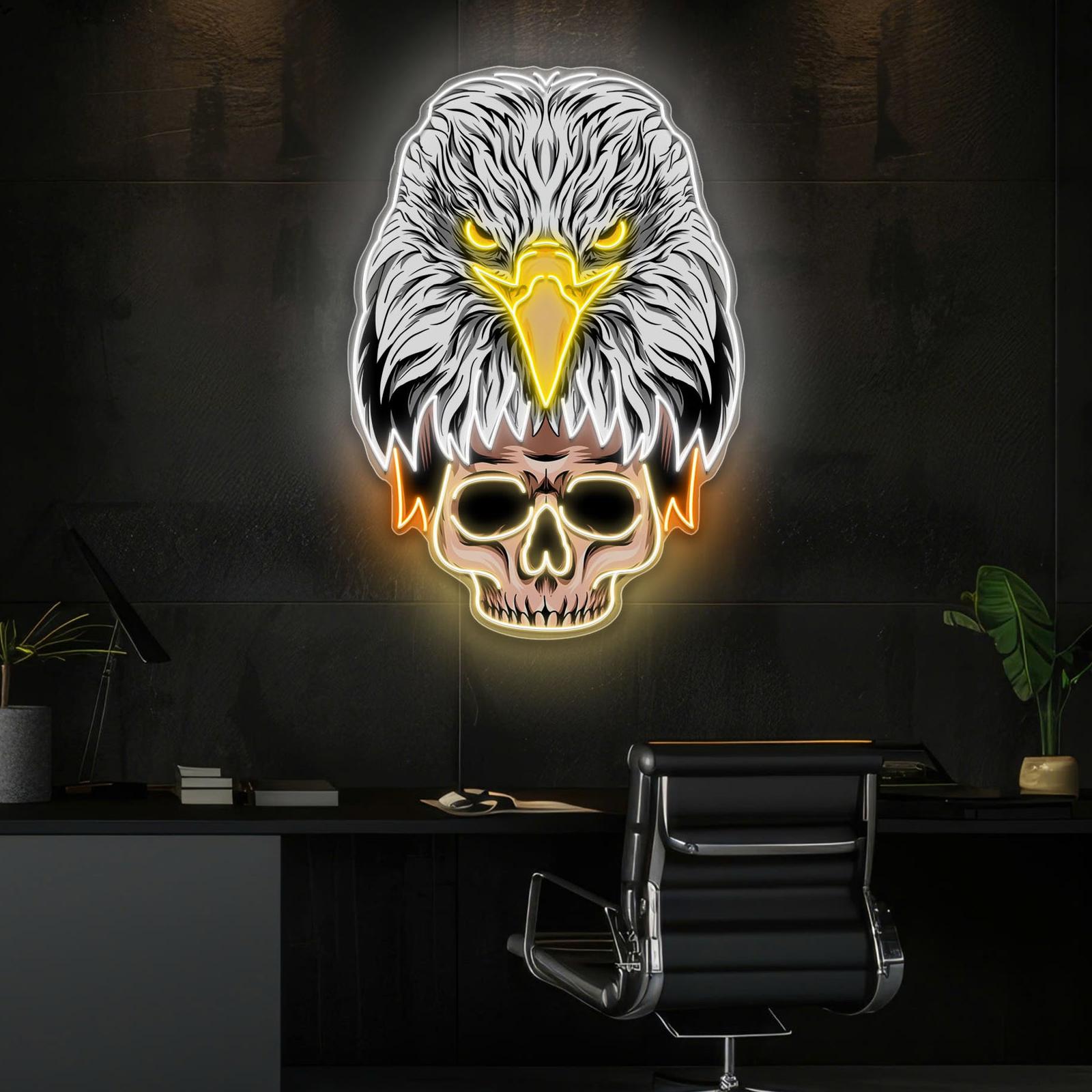Eagle's Fury, Skeleton's Legacy Neon Kunstwerk