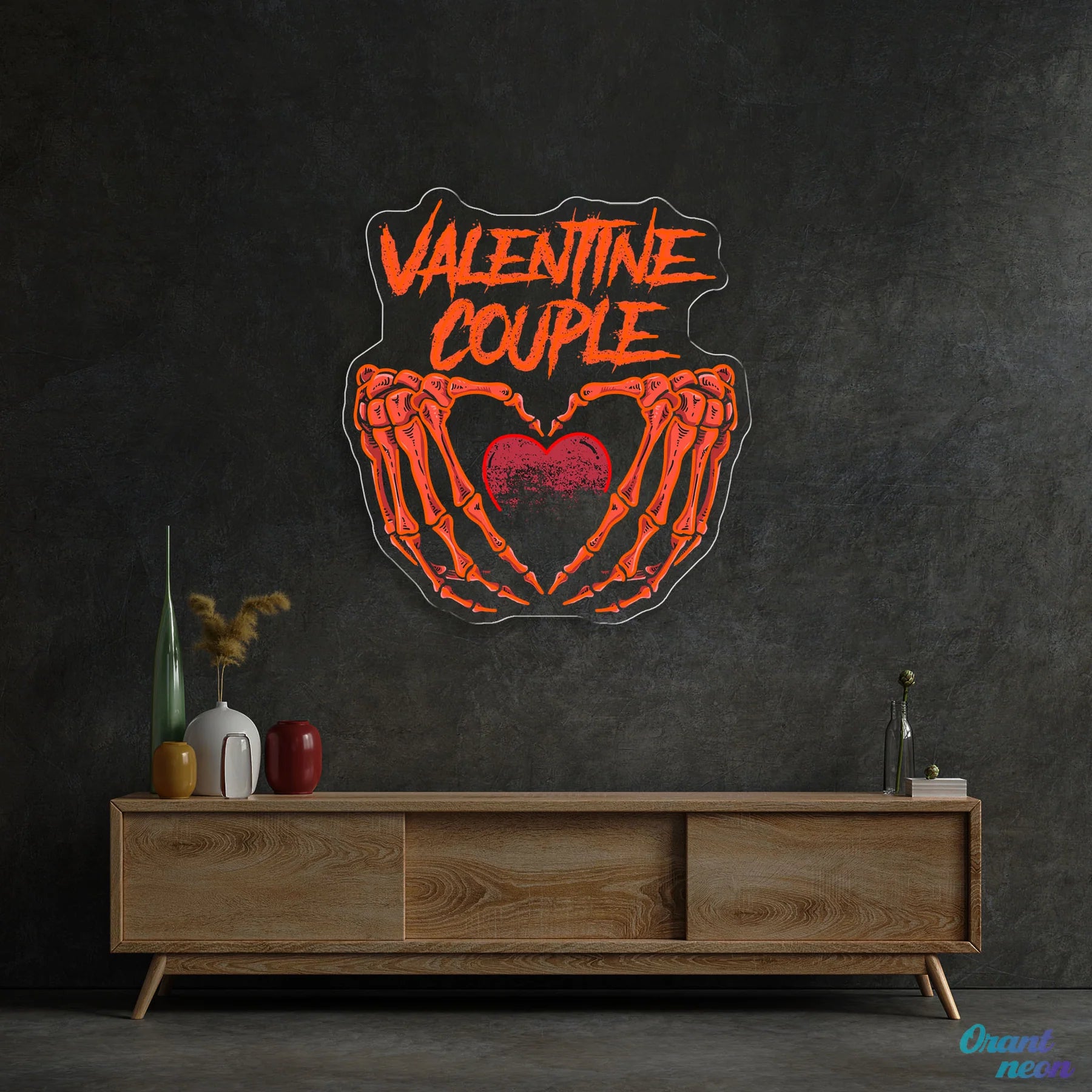 Ein Herz aus Knochen – Das ultimative Neonlicht Kunstwerk zum Valentinstag