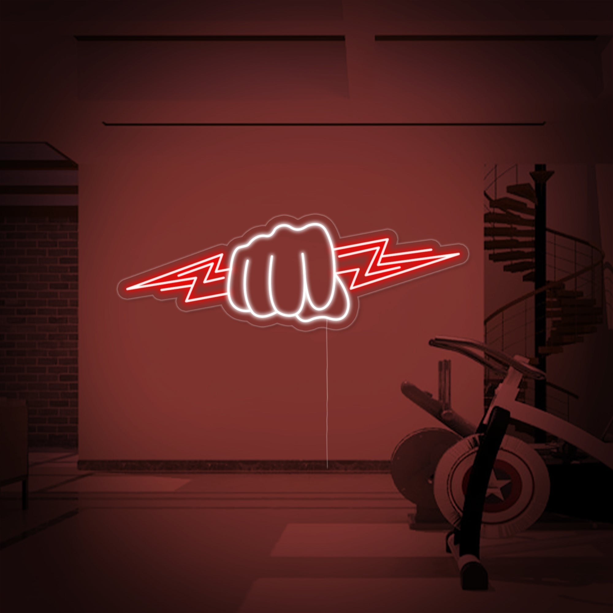 "Faust Blitz" Neonschrift