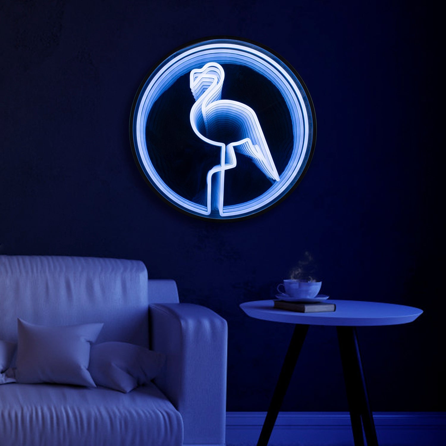 "Flamingo" 3D Unendlichkeits LED Neonschrift