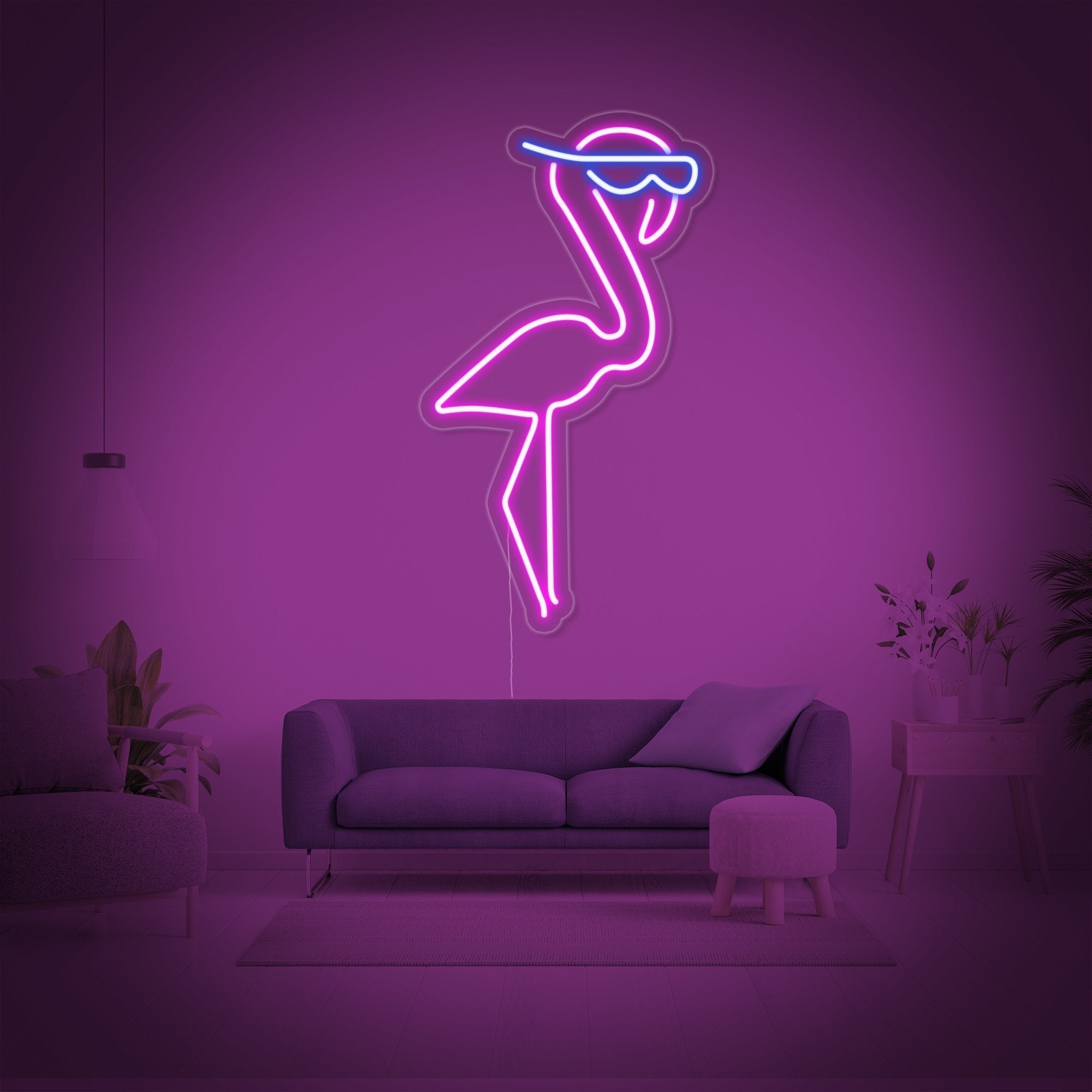 "Flamingo" Neonschrift