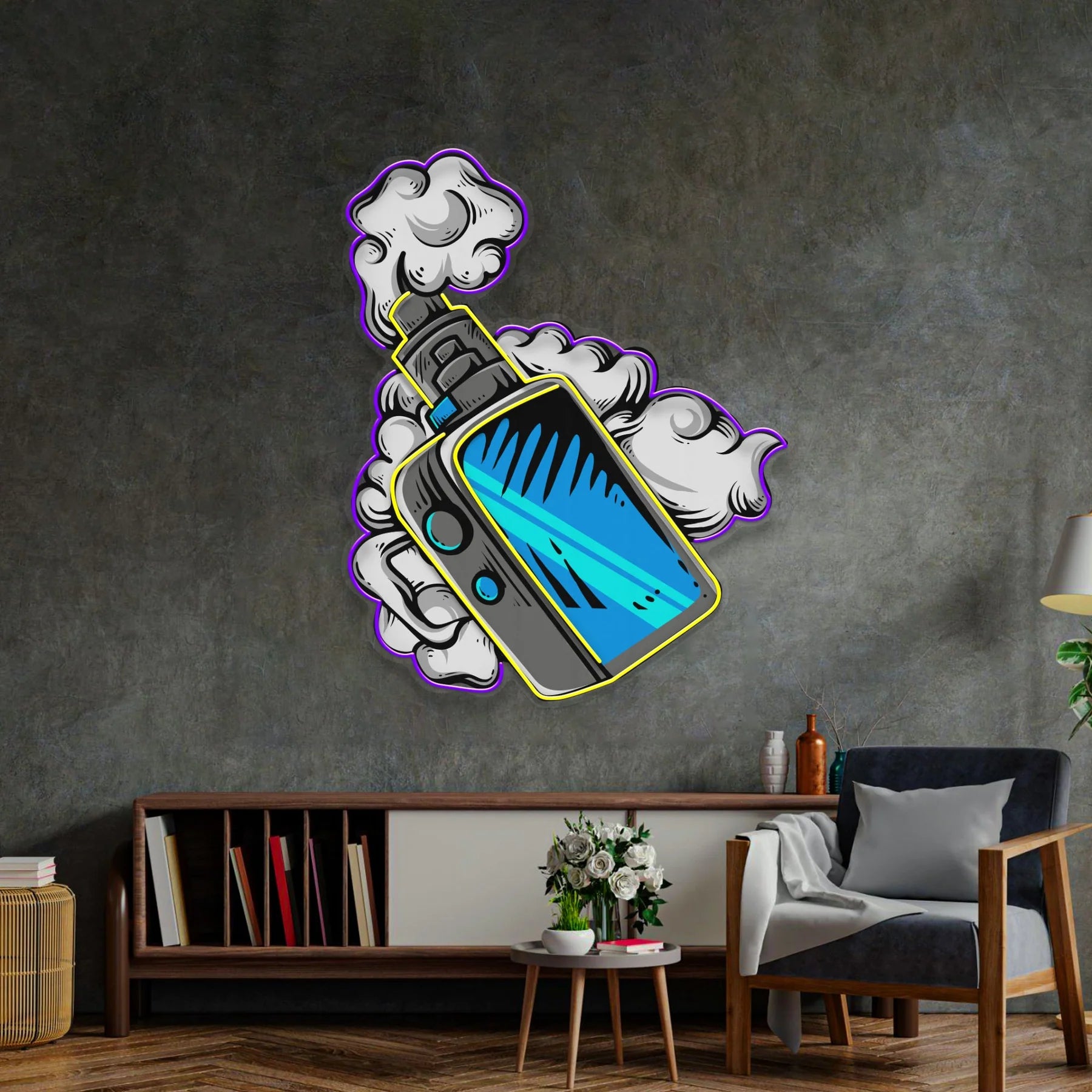 Flaschenbong LED Neonschild Licht Pop Art