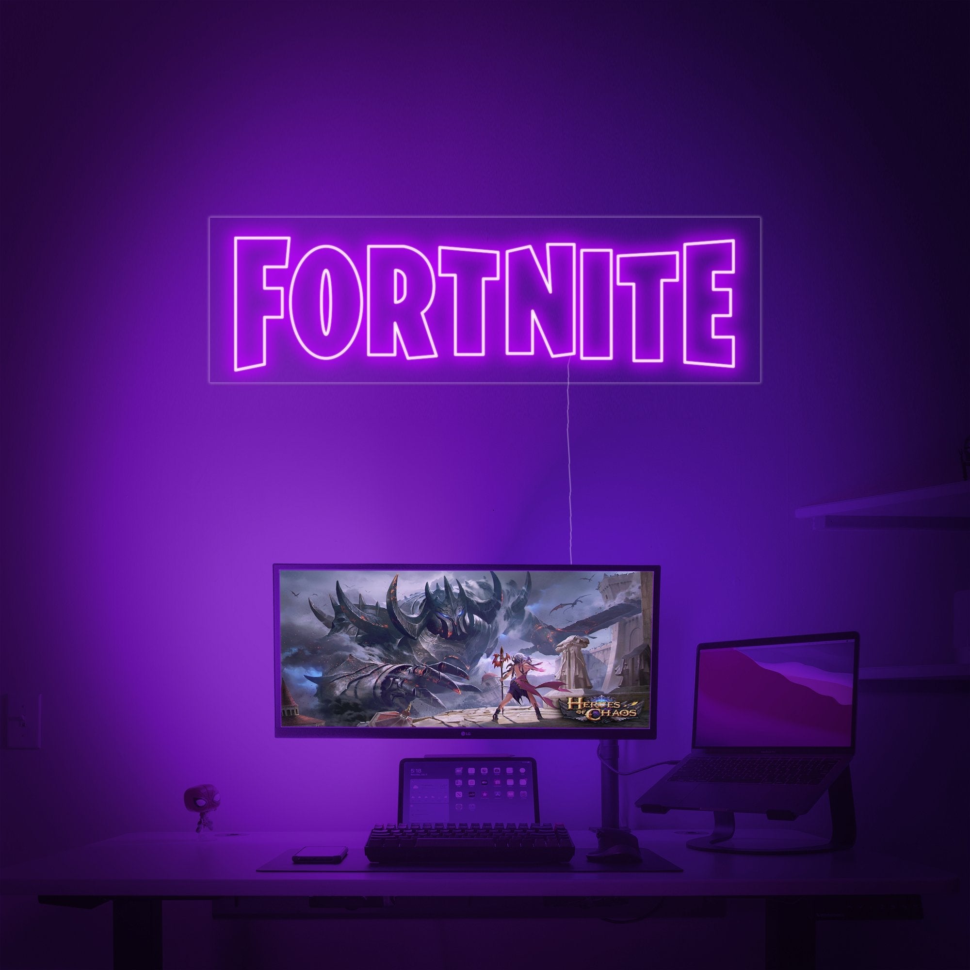 "Fortnite, Gamer-Dekor" Neonschrift