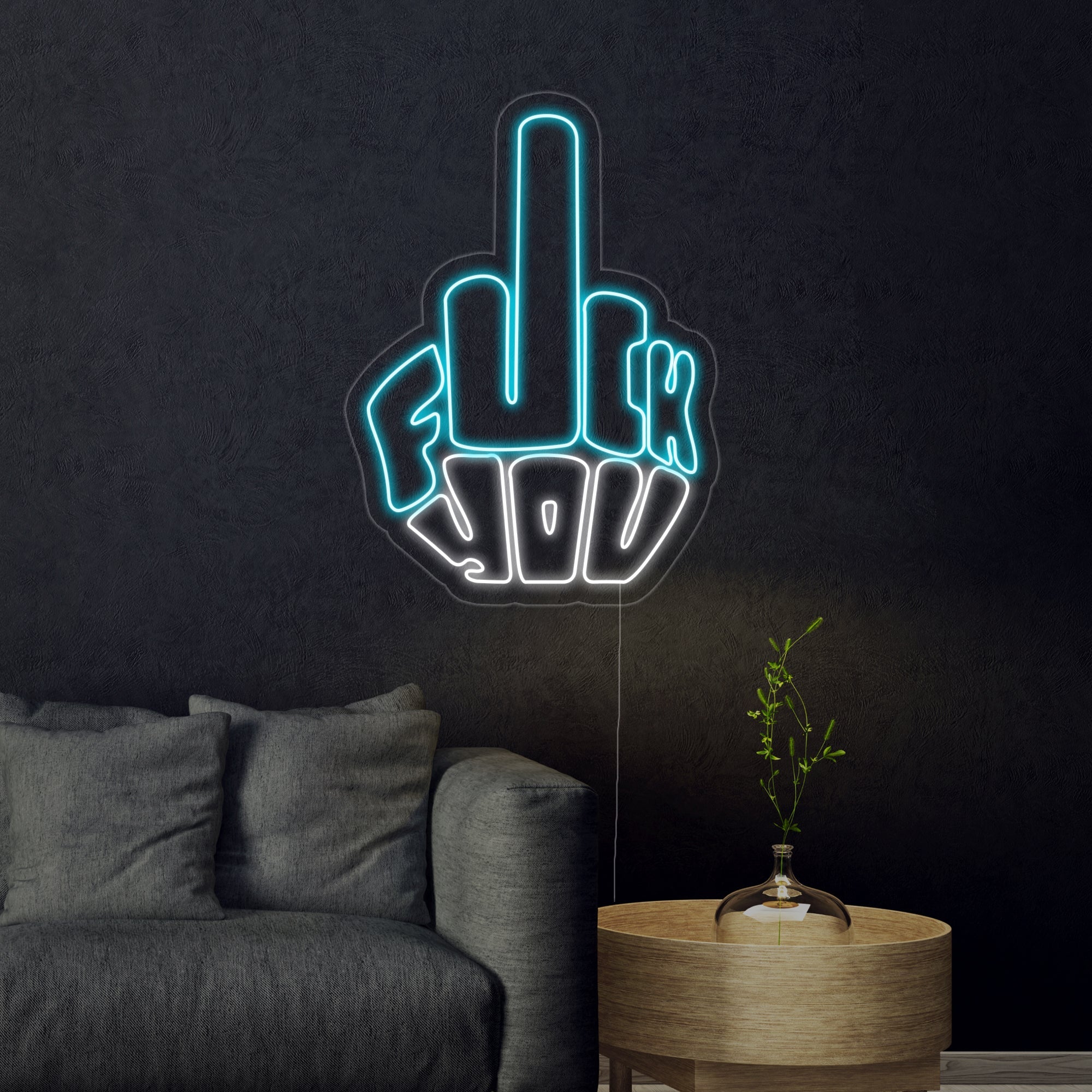 "Fuck You" Neonschrift