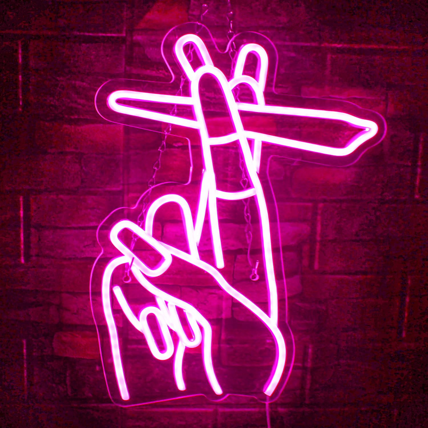 Geste Neonschild - Rosa