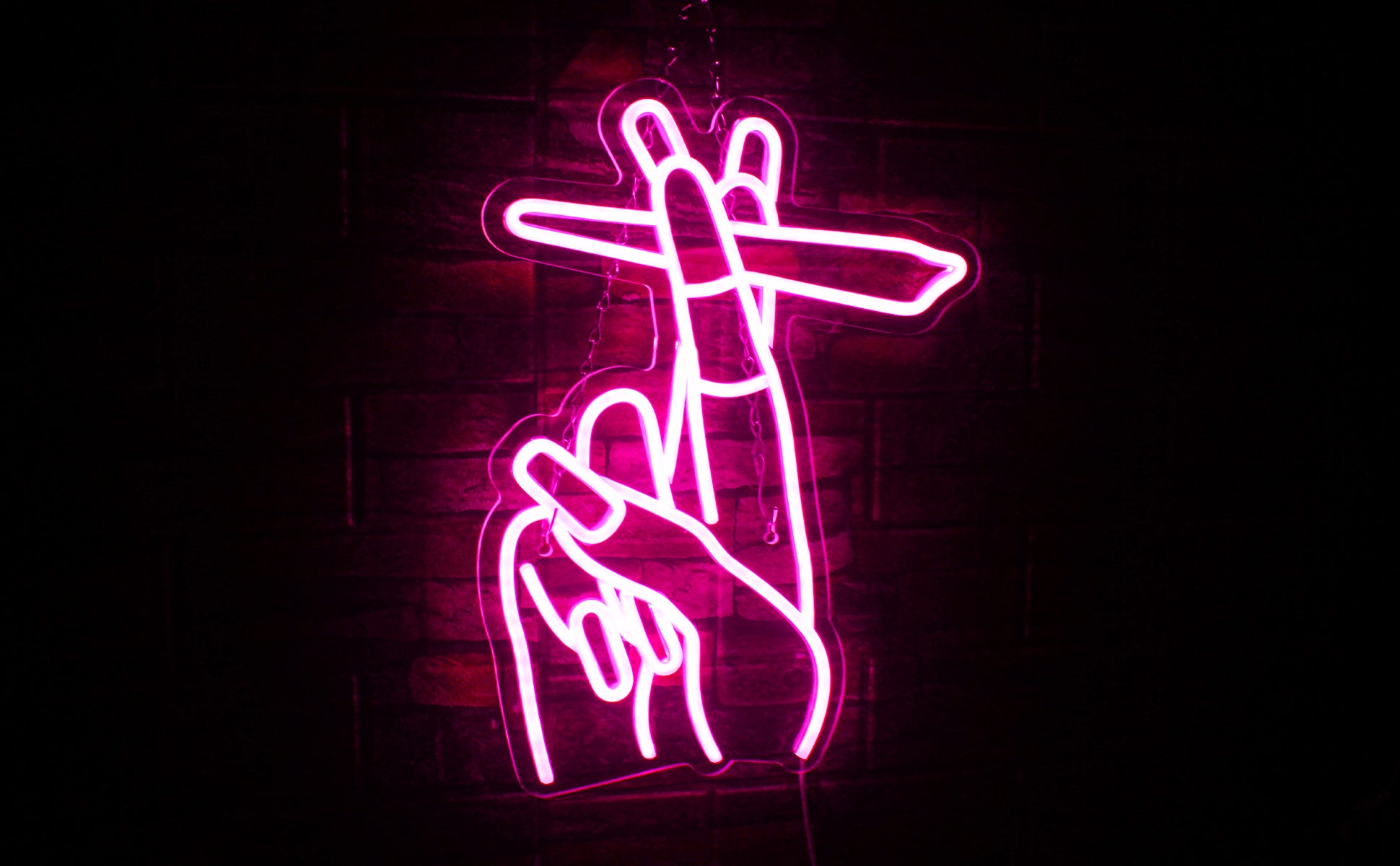 Geste Neonschild - Rosa