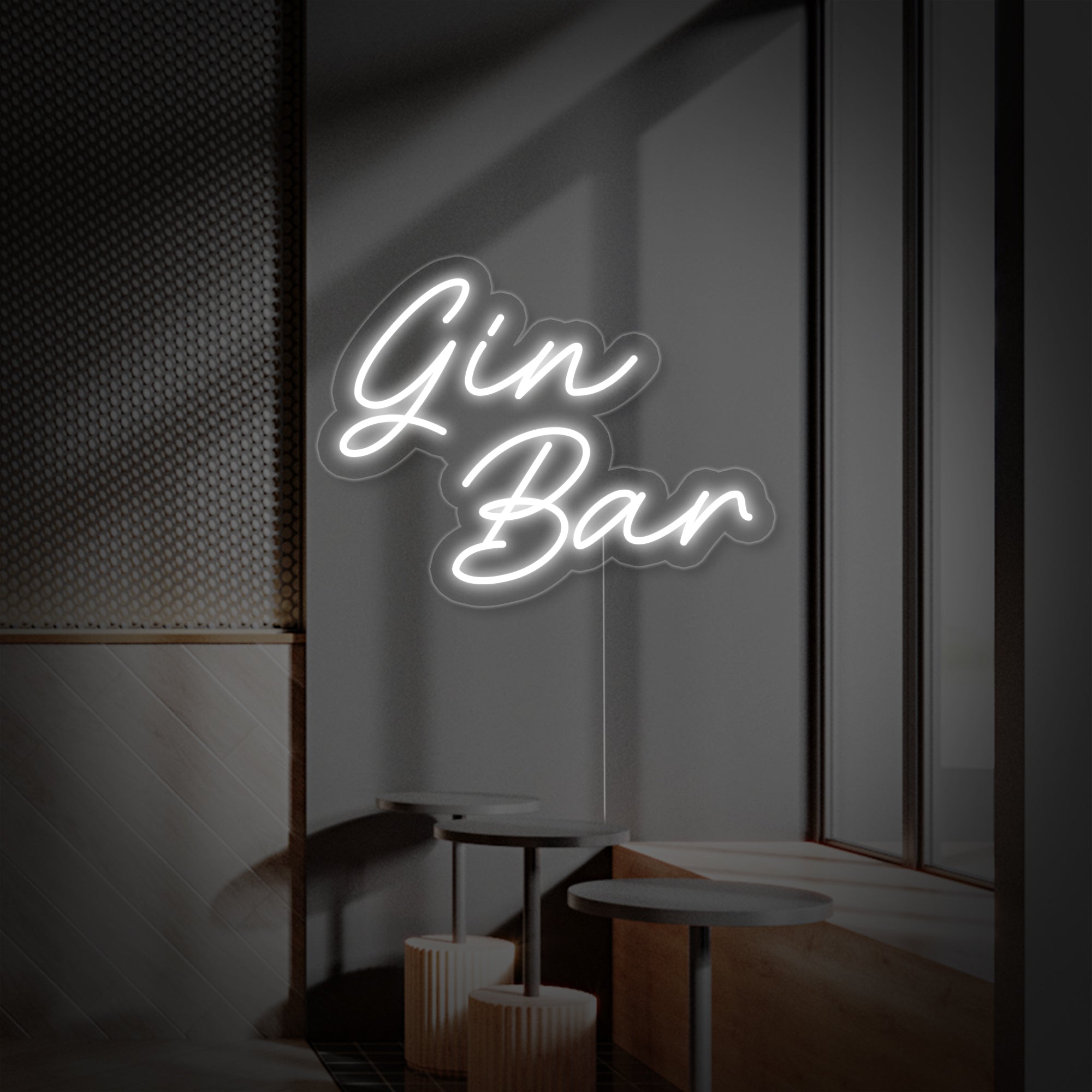 "Gin Bar" Neonschrift