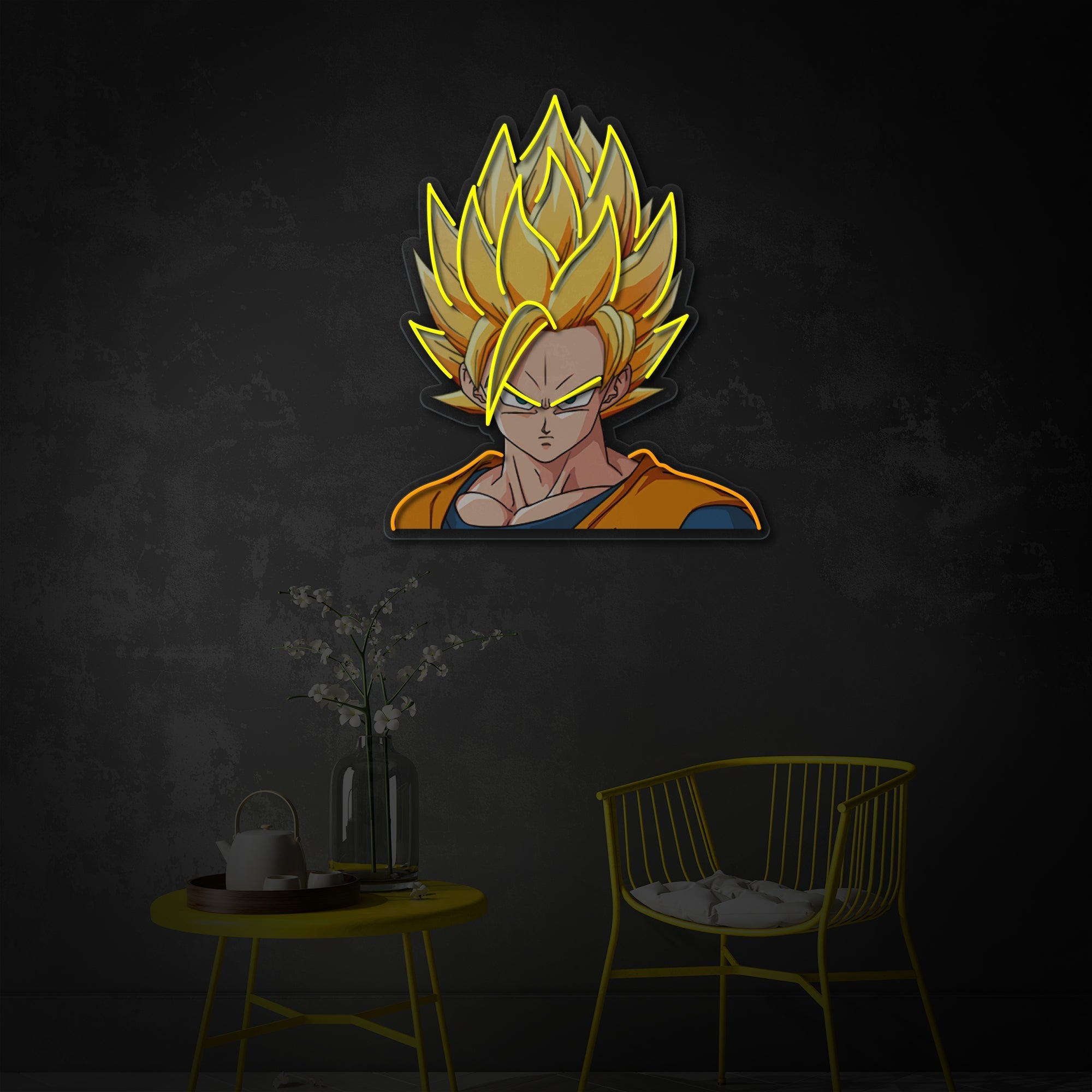 "Goku, Anime" UV-bedruckt LED-Neonschild