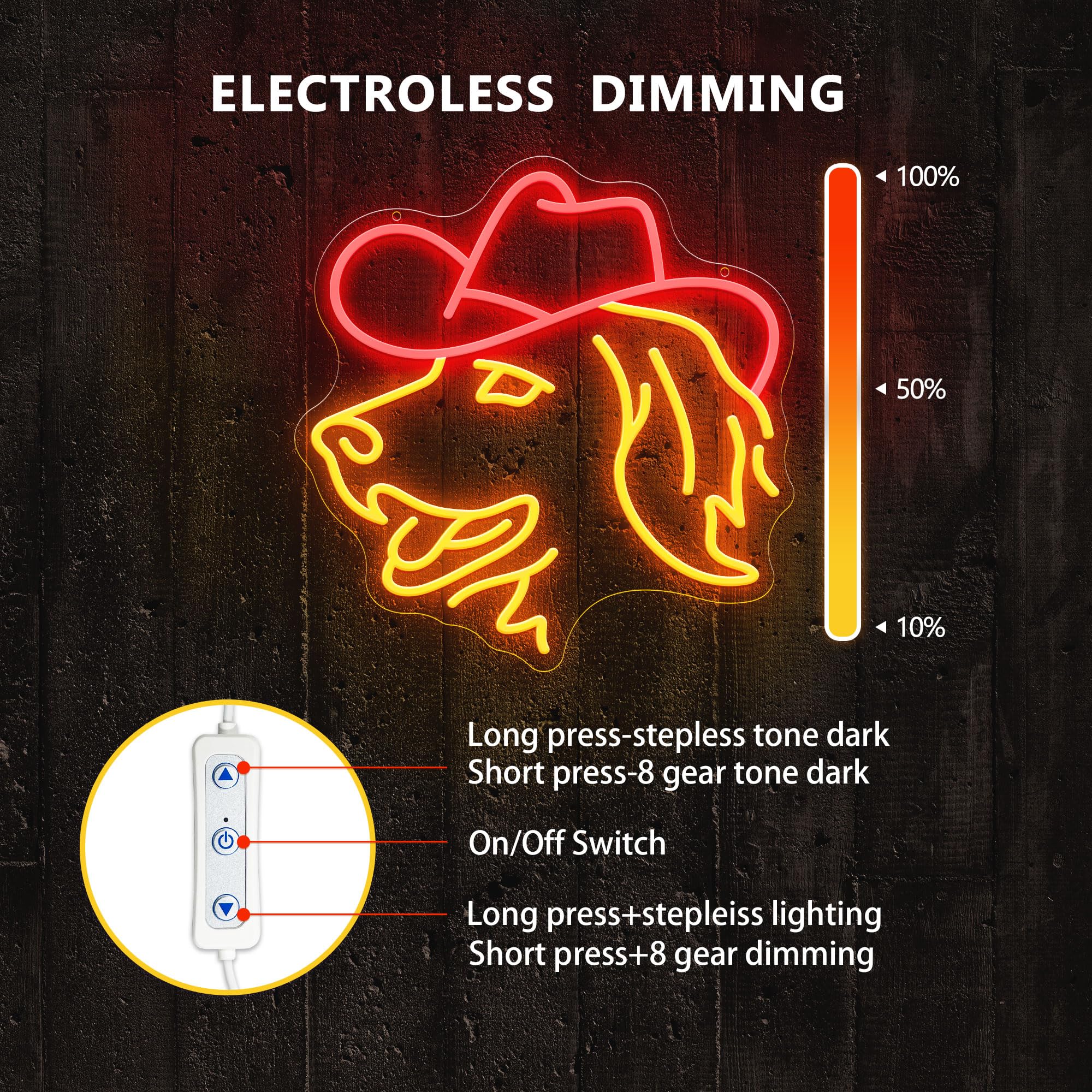 Golden Retriever Neonlampe – Lustige LED-Deko für Zuhause & Geschenkideen
